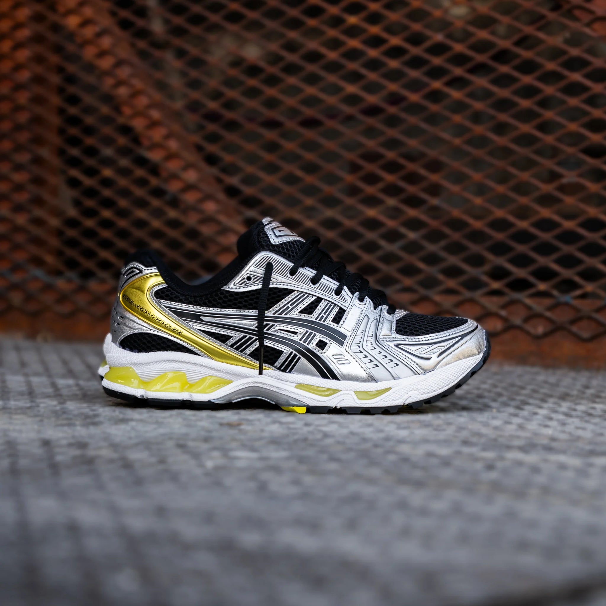 スパイク・シューズ ASICS KAYANO ASICS Gel-Kayano 14 'Black/Lemon Spark' – The Attic