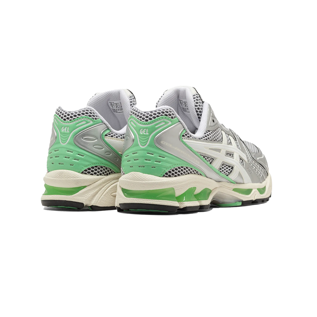 ASICS Gel-Kayano 14 Silver Lime – Retro Running Sneakers, Lightweight Mesh Performance Shoes, Stylish Lime Accented Lifestyle Trainers