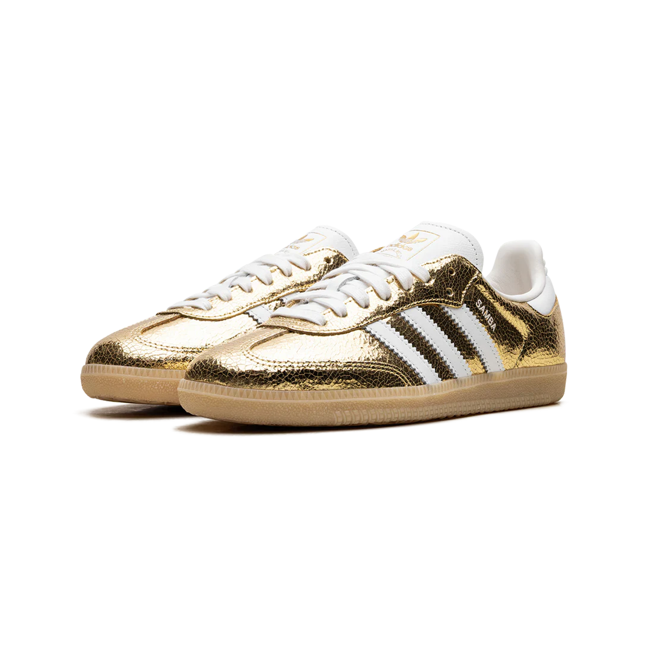 Adidas Samba Gold Metallic - Vue latérale gauche