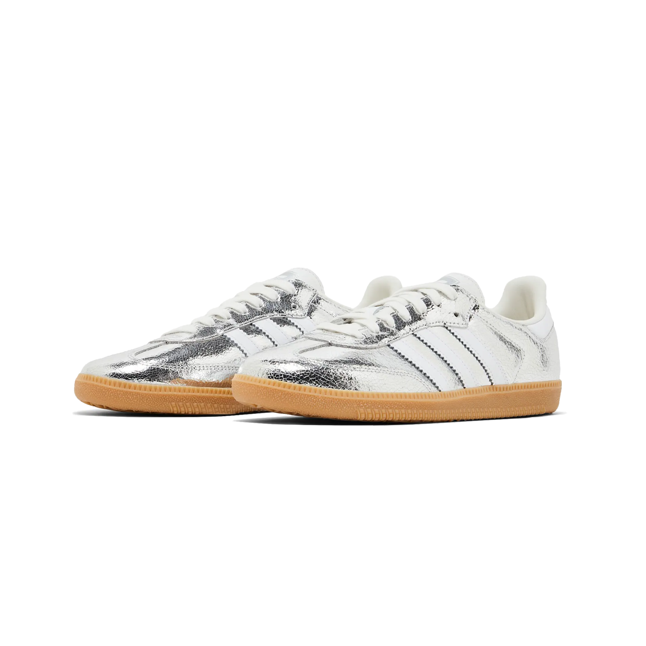 Adidas Samba OG 'Silver Metallic Cracked Leather' (W) – The Attic
