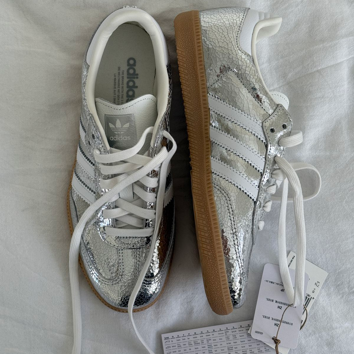 Adidas Samba OG 'Silver Metallic Cracked Leather' (W) photo 8