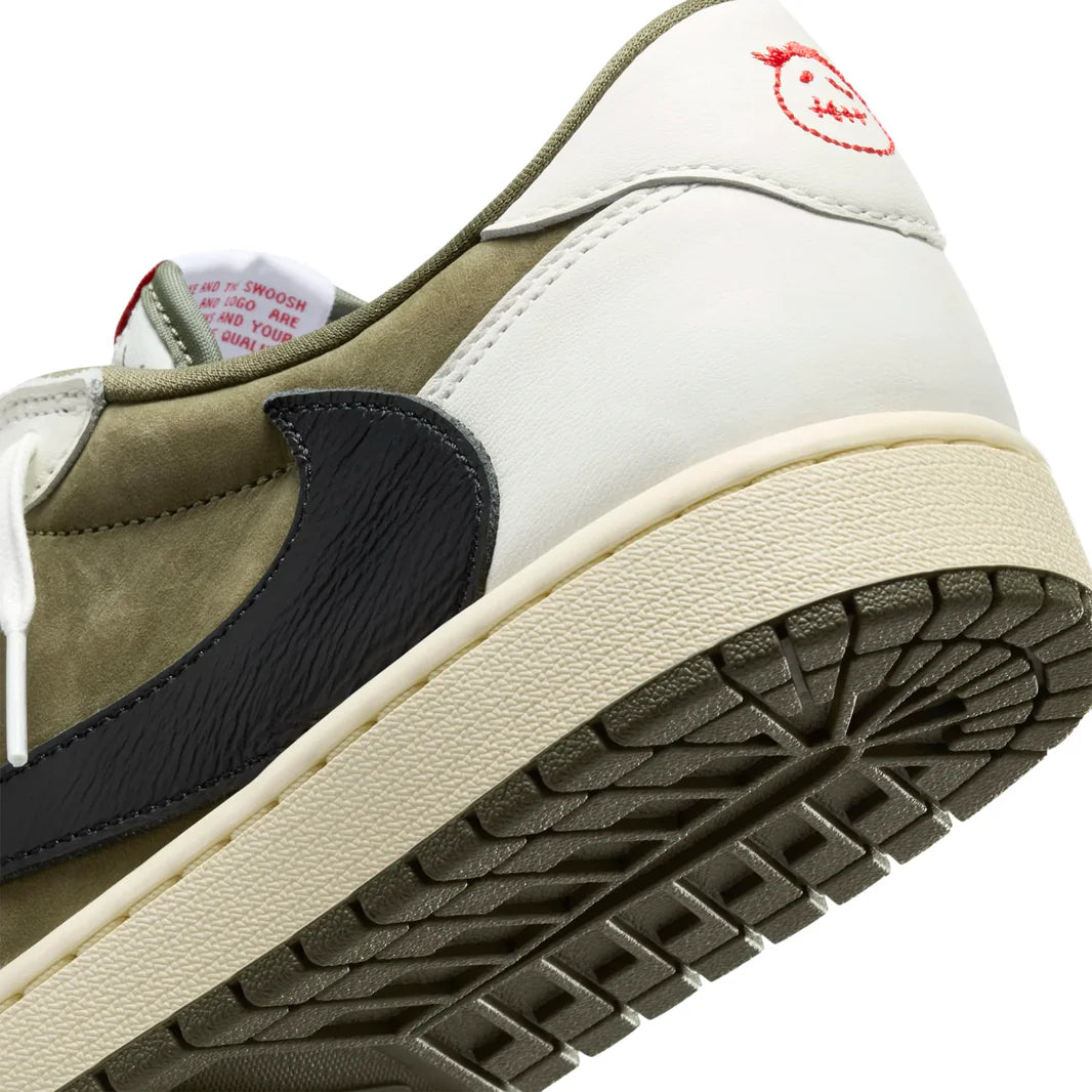 【美品】Travis Scott × Nike AJ1 Low 27cm Nike Air Jordan Travis Scott x Air Jordan 1 Retro Low OG PS Olive