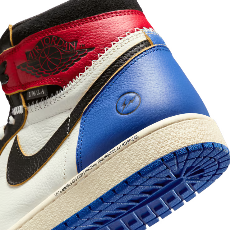 Air Jordan 1 Retro High OG SP Fragment x Union LA Varsity 'Red Sport Royal'
