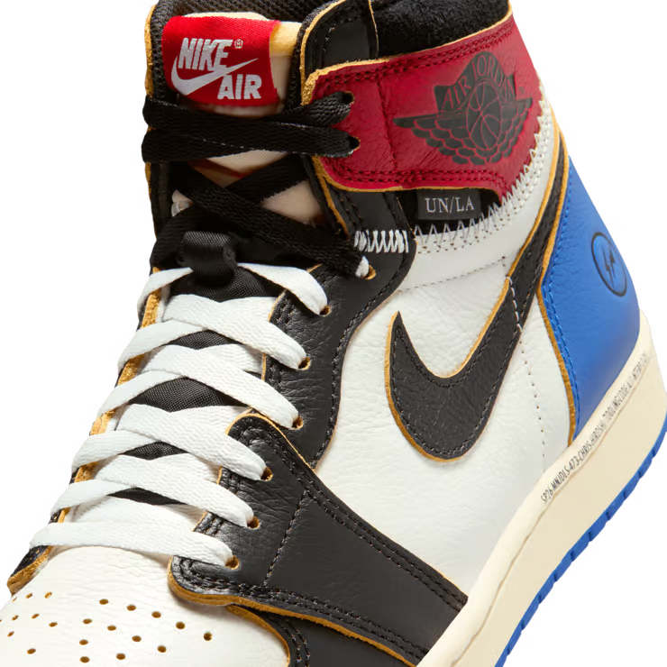 Air Jordan 1 Retro High OG SP Fragment x Union LA Varsity 'Red Sport Royal'