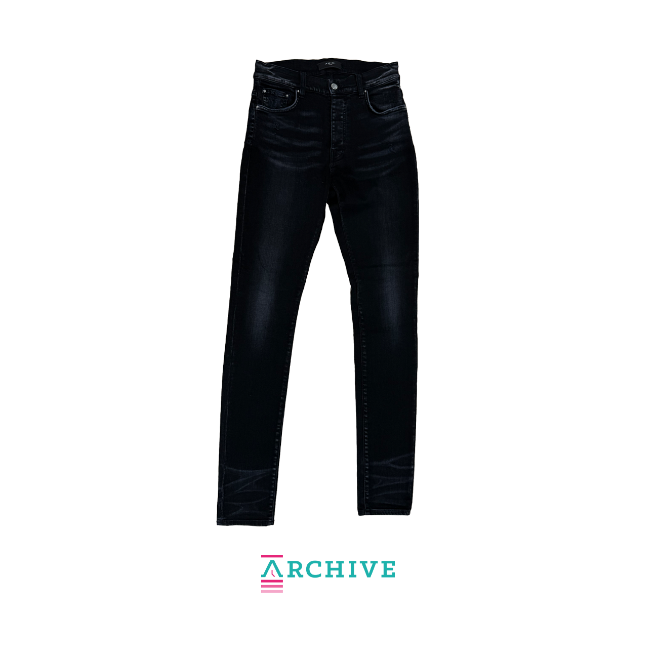 Amiri Stack Jeans 'Aged Black' (ARCHIVE)