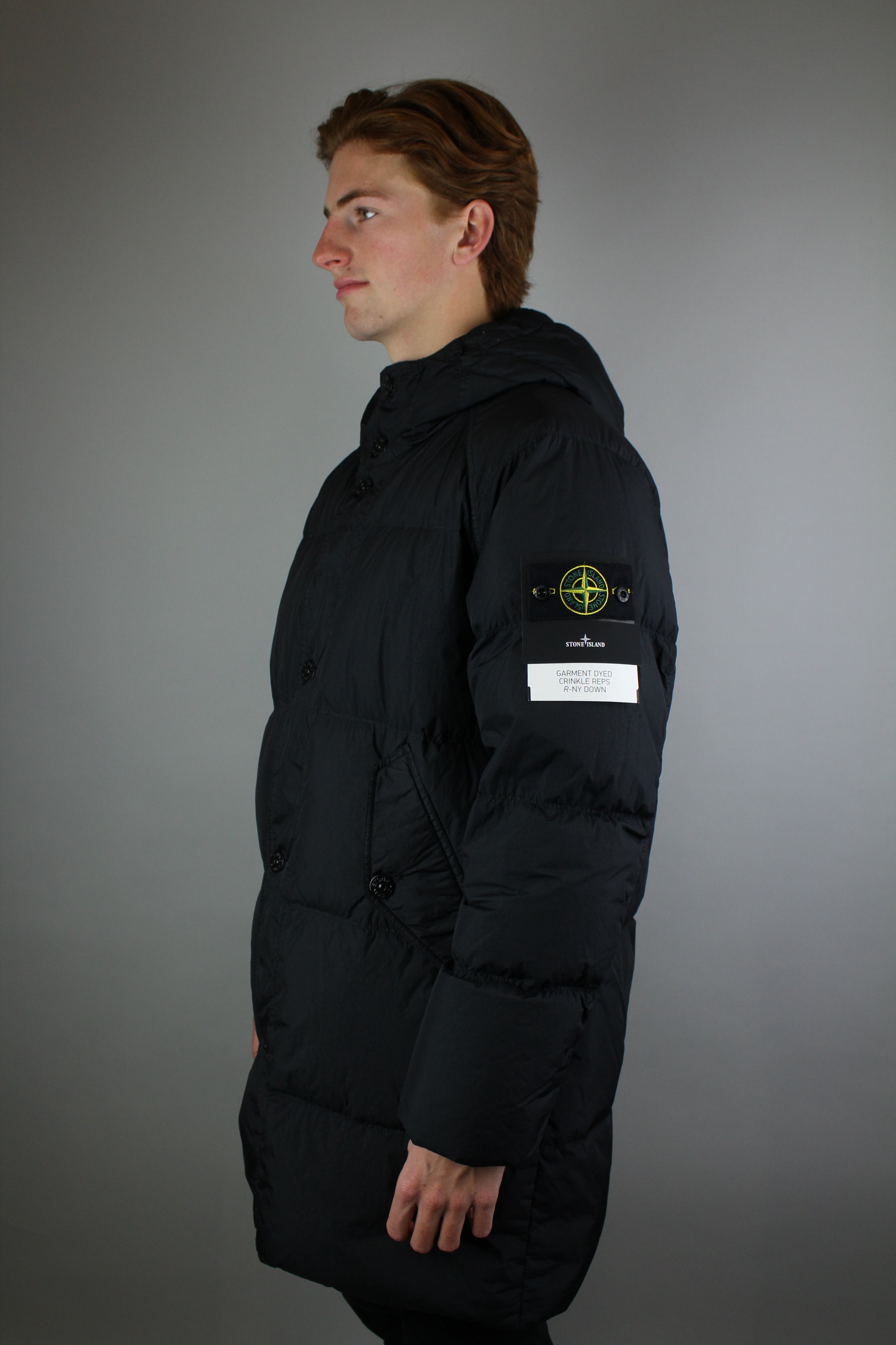 Stone Island Giaccone Vera Piuma Real Down Blouson 'Black'-9540035281226-The Attic