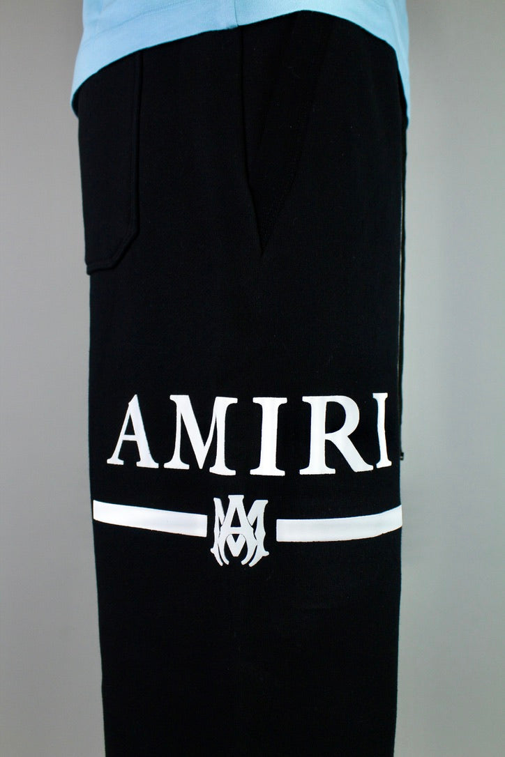 Amiri MA Bar Logo Sweatpants 'Black'-9385652322634-The Attic