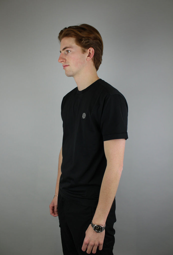 Stone Island Chest Logo T-Shirt 'Black'-9638434341194-The Attic