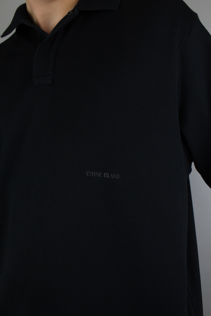 Stone Island Ghost Polo Shirt 'Black'-9540139712842-The Attic