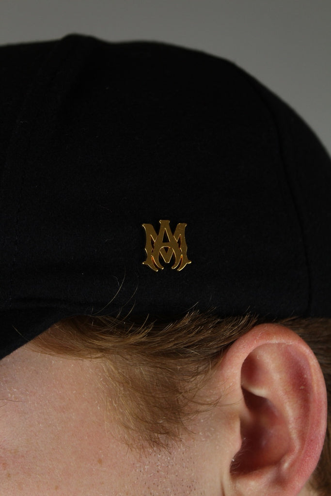 Amiri MA Pin Full Wool Hat 'Black'-9643437523274-The Attic