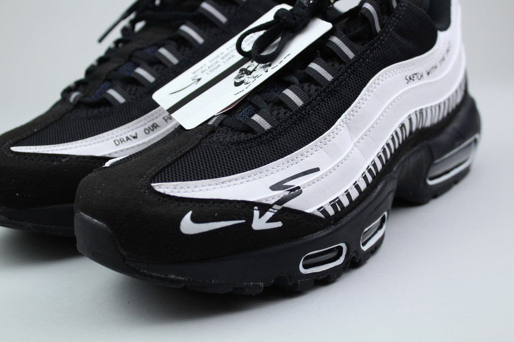Nike Air Max 95 SP Future Movement Sketch With The Past 'Black/White' - Size 41 (ARCHIVE)-9594469908810-The Attic