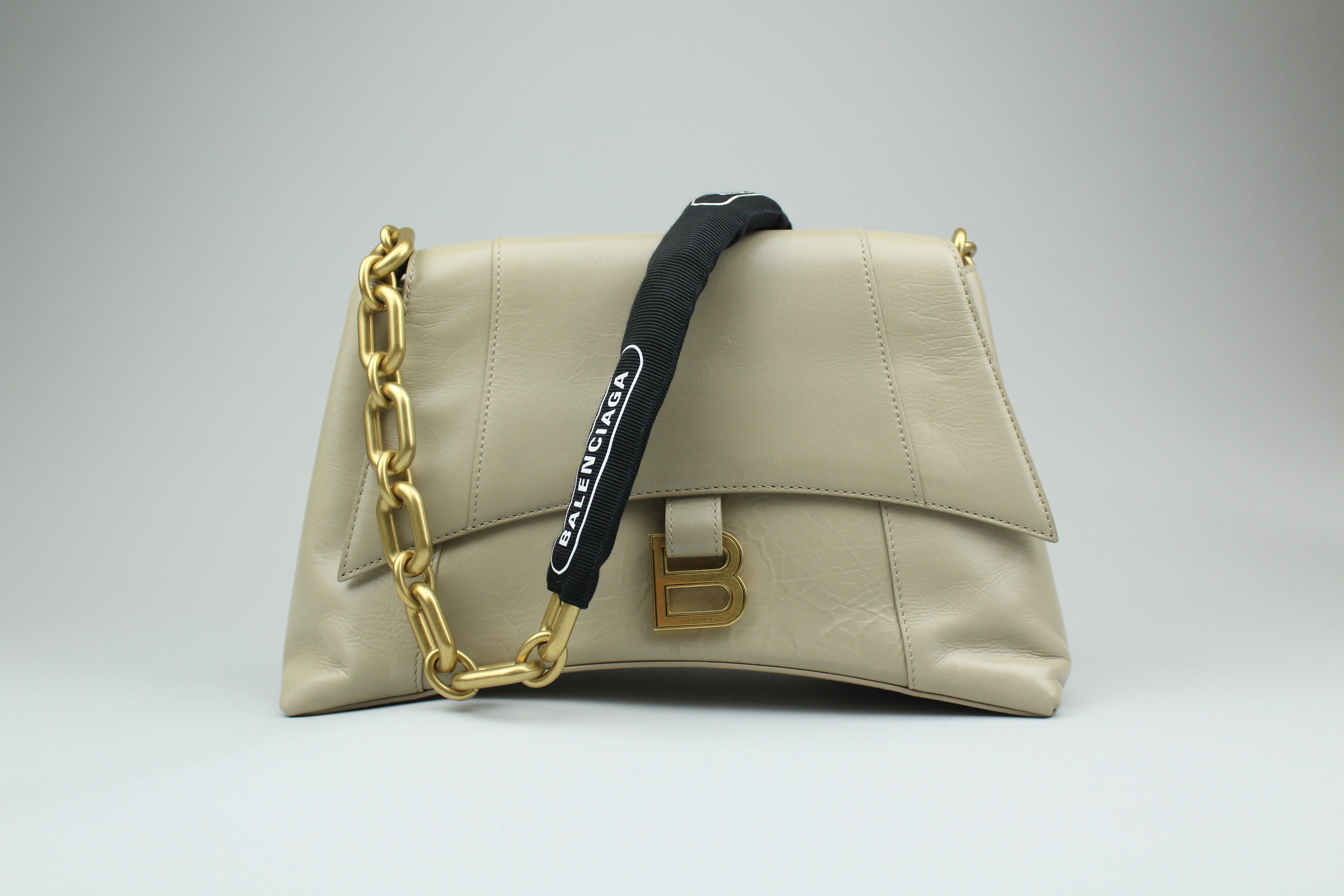 Balenciaga Downtown Chain-Handle Leather Shoulder Bag (ARCHIVE)-10150835028298-The Attic