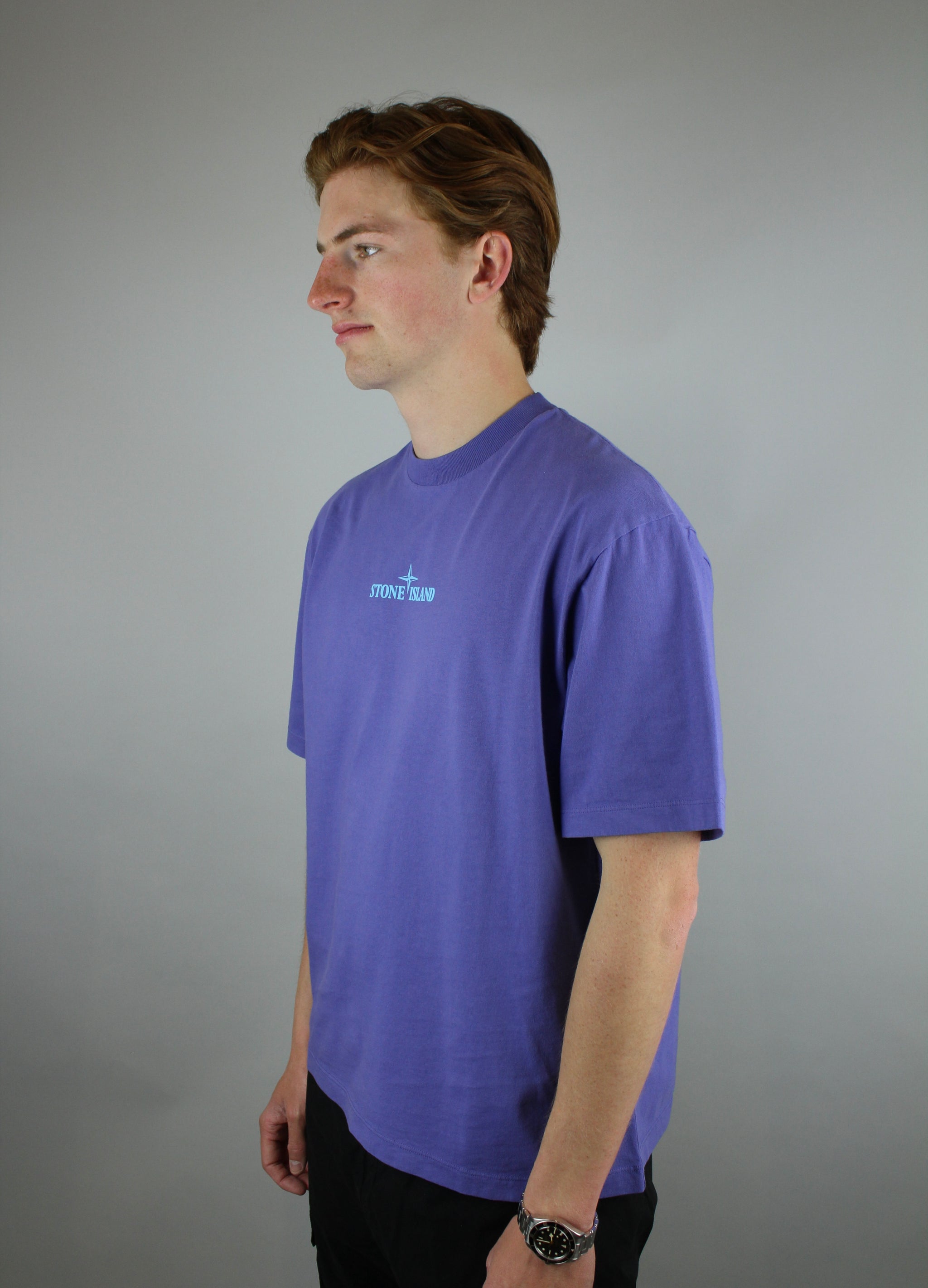 Stone Island Combed Organic Cotton Jersey 'Lavender' – The Attic