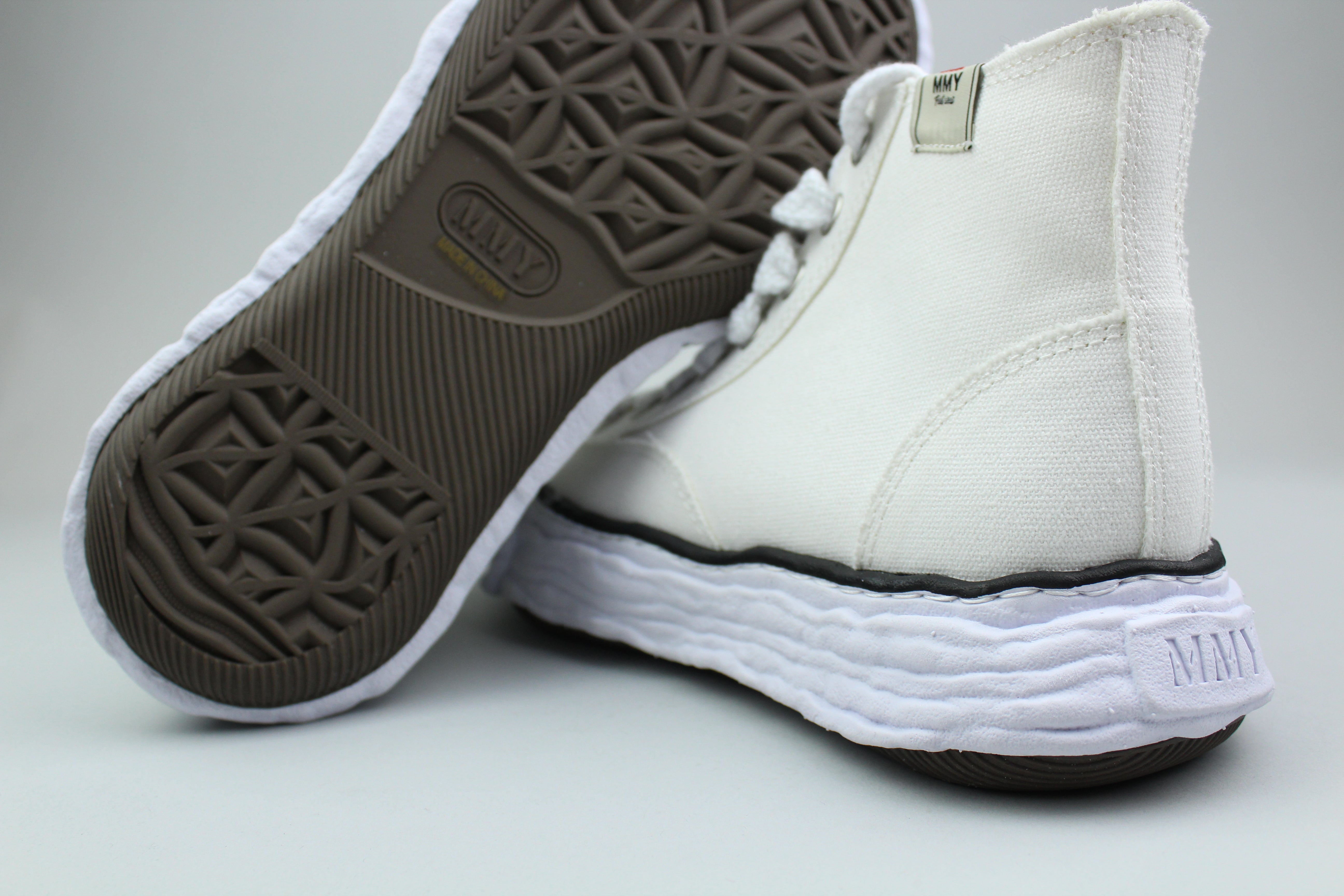 Maison Mihara Yasuhiro Peterson OG Sole Canvas High 'White'-9607860617546-The Attic