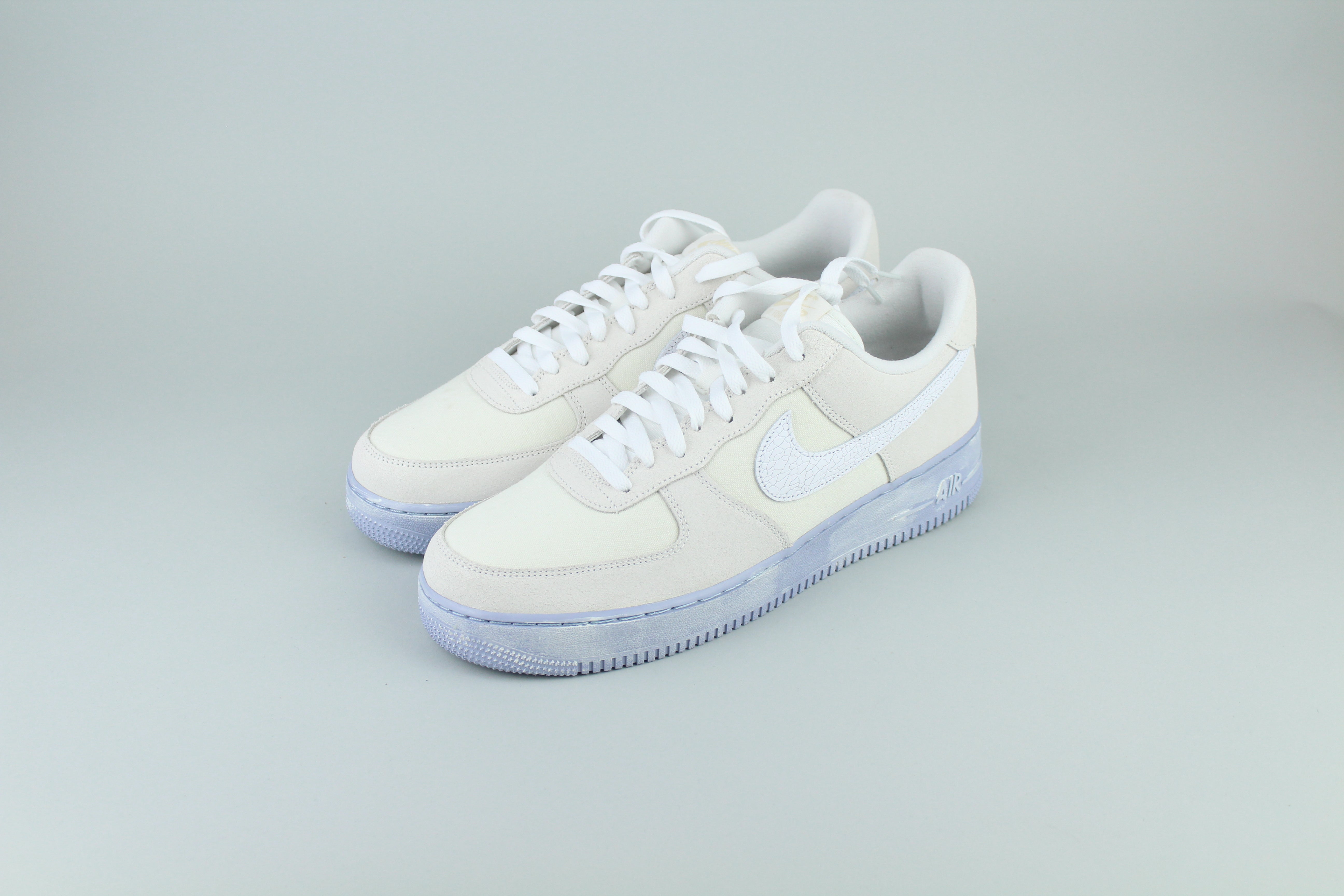Nike Air Force 1 Low '07 LV8 EMB 'Summit White Blue Whisper' - Size 46 (ARCHIVE)-10175678873930-The Attic