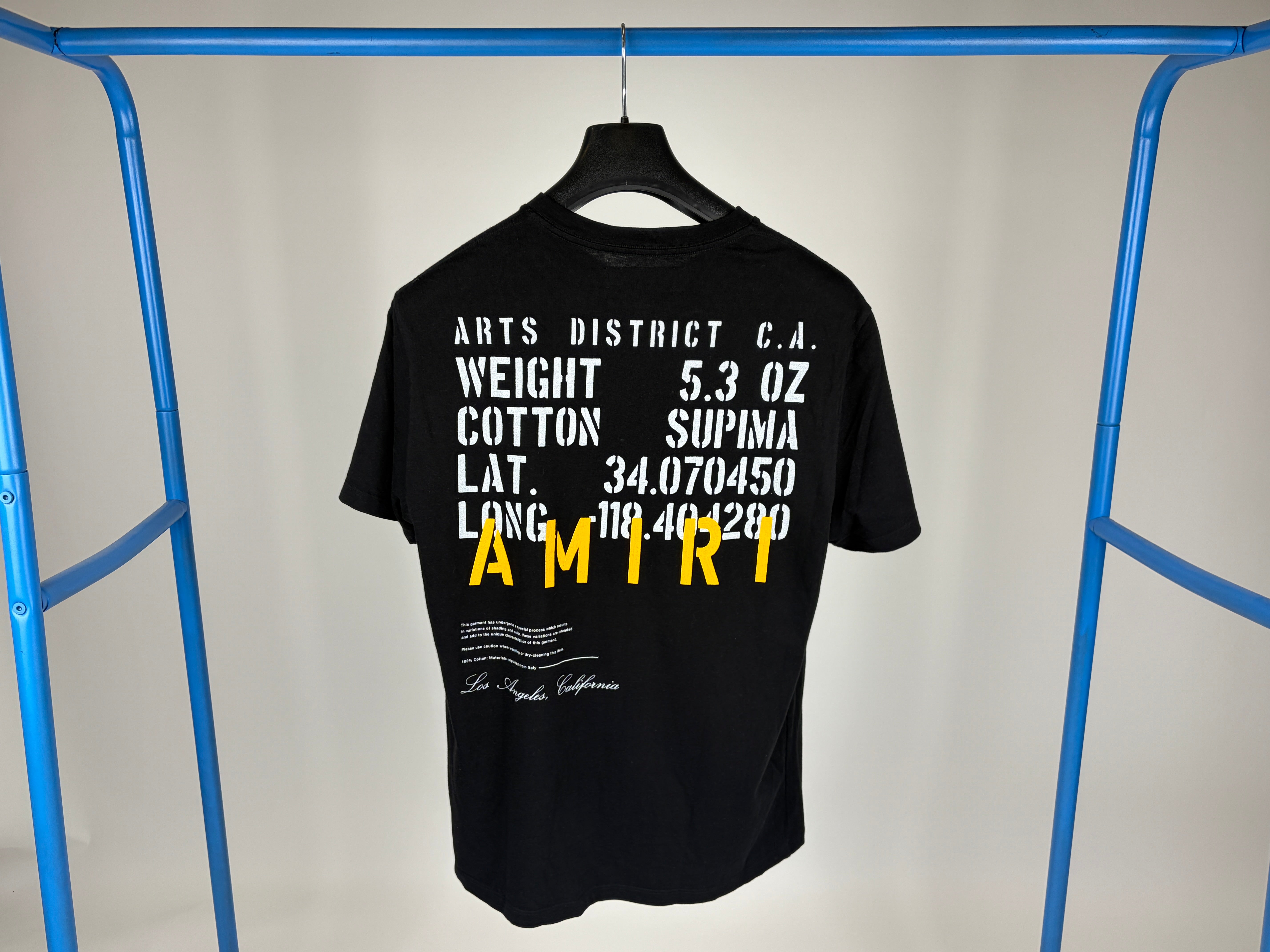Amiri Military Specs Stencil Tee 'Black' - Size M (ARCHIVE)