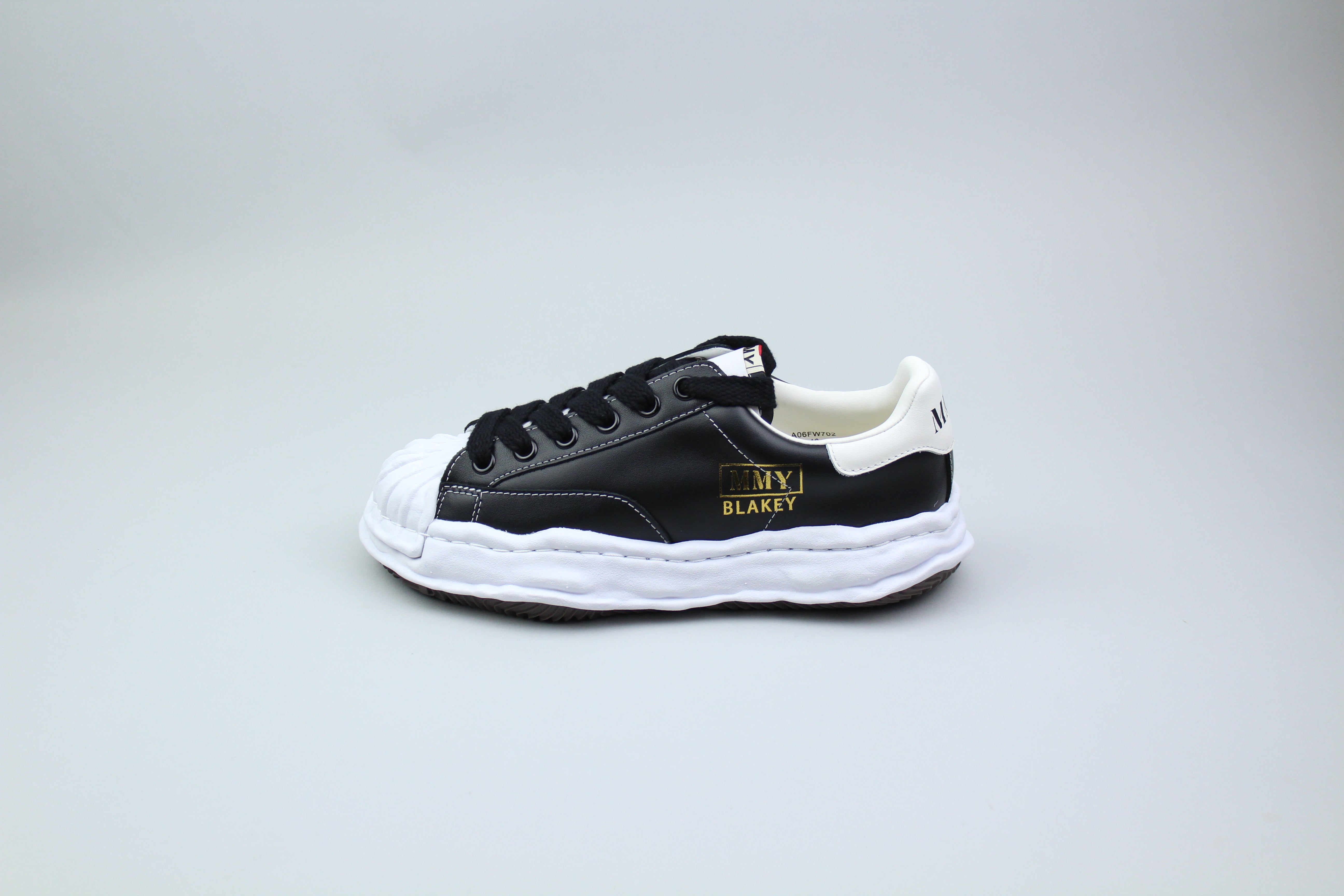Maison Mihara Yasuhiro Blakey OG Sole Leather Low 'Black'-9990495895882-The Attic