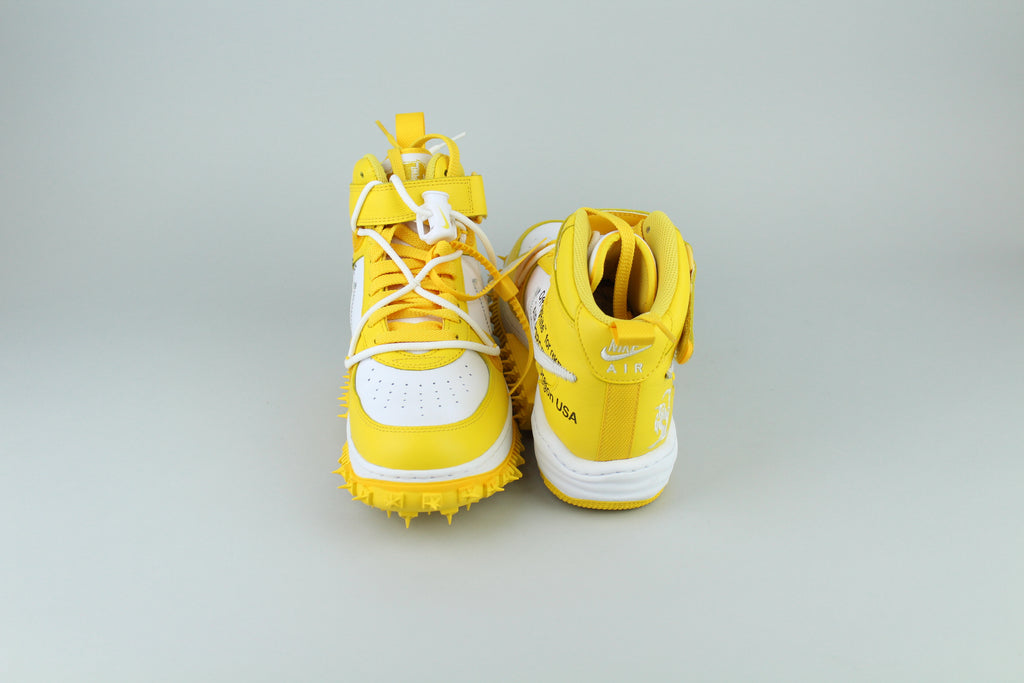 Off-White x Nike Air Force 1 Mid 'Varsity Maize' - Size 41 (ARCHIVE)-10175735759178-The Attic