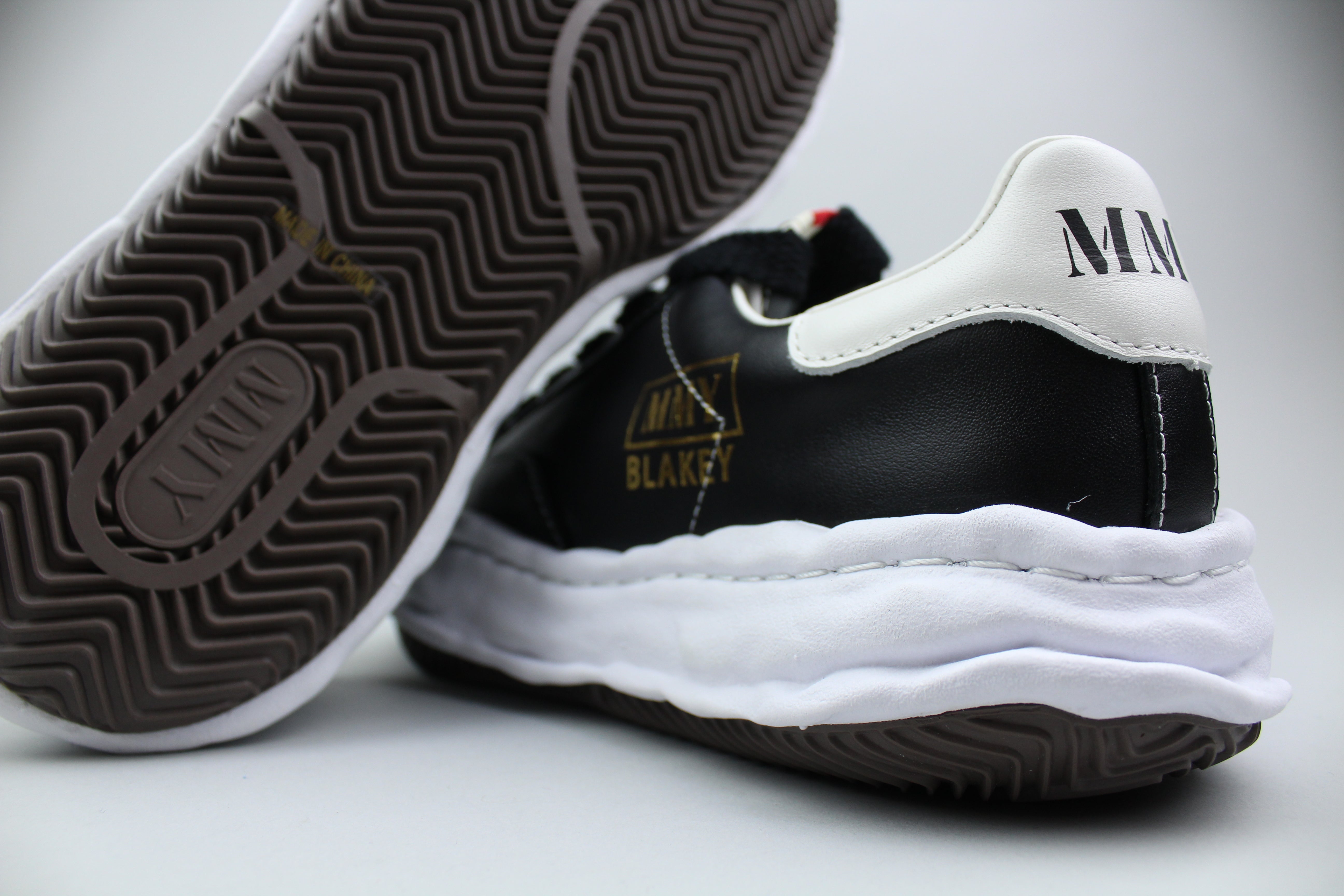Maison Mihara Yasuhiro Blakey OG Sole Leather Low 'Black'-9990495895882-The Attic