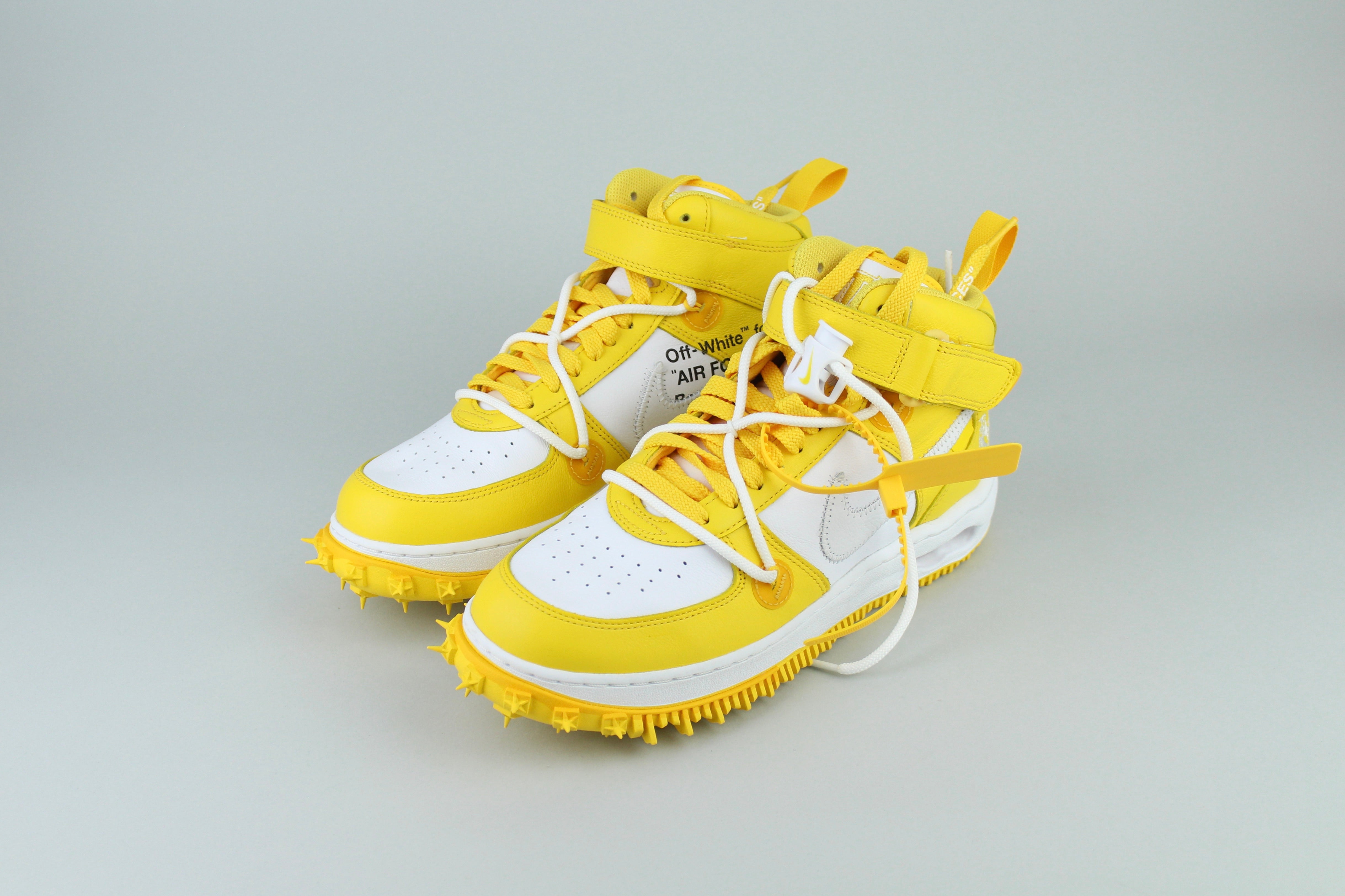 Off-White x Nike Air Force 1 Mid 'Varsity Maize' - Size 41 (ARCHIVE)-10175735759178-The Attic