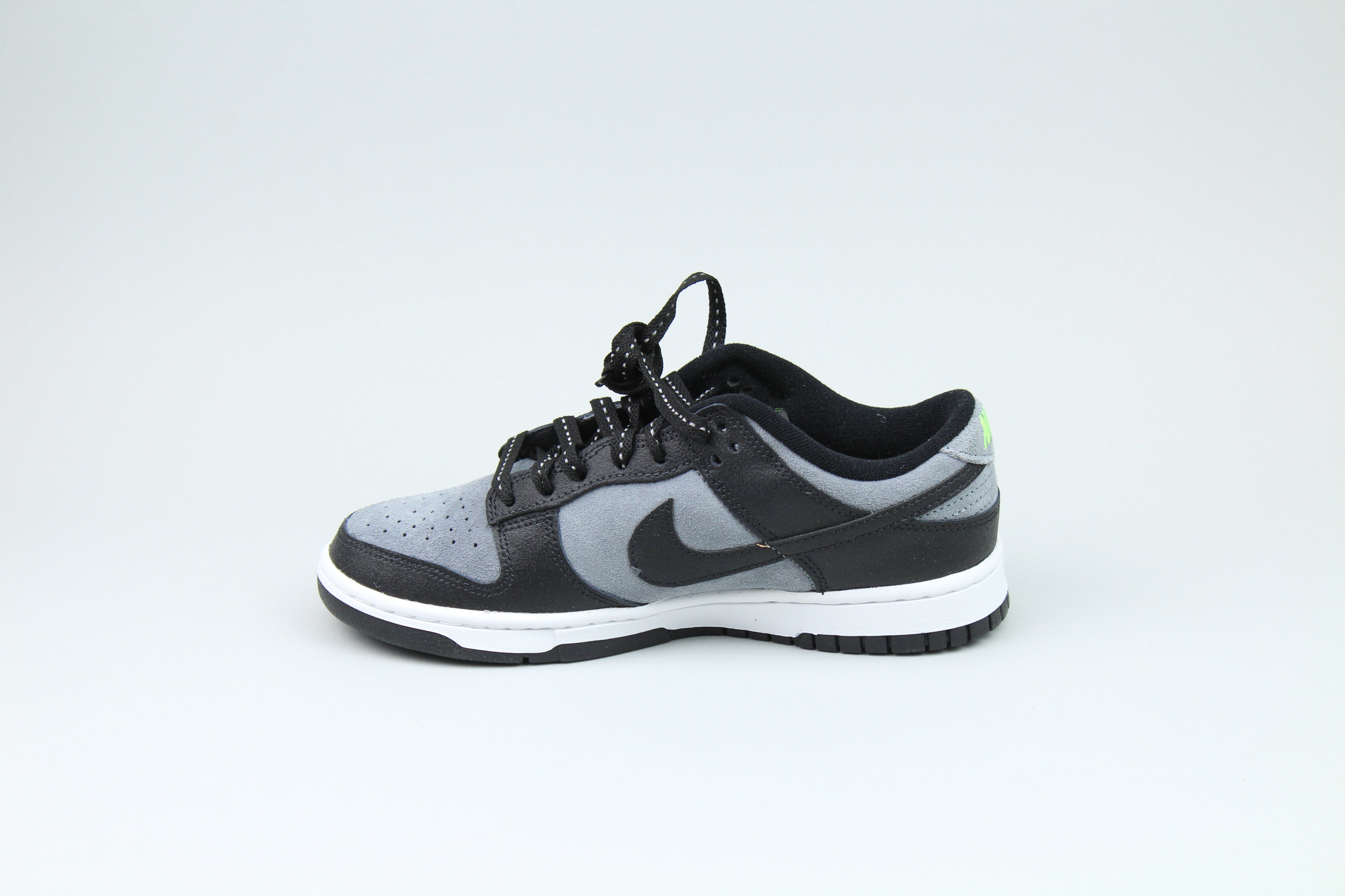 Nike Dunk Low 'Black Cool Grey Volt Mini Swoosh'-8764164768074-The Attic