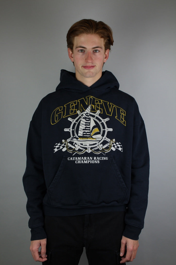 Rhude Geneve Catamaran Hoodie 'Vintage Black'-9542954910026-The Attic