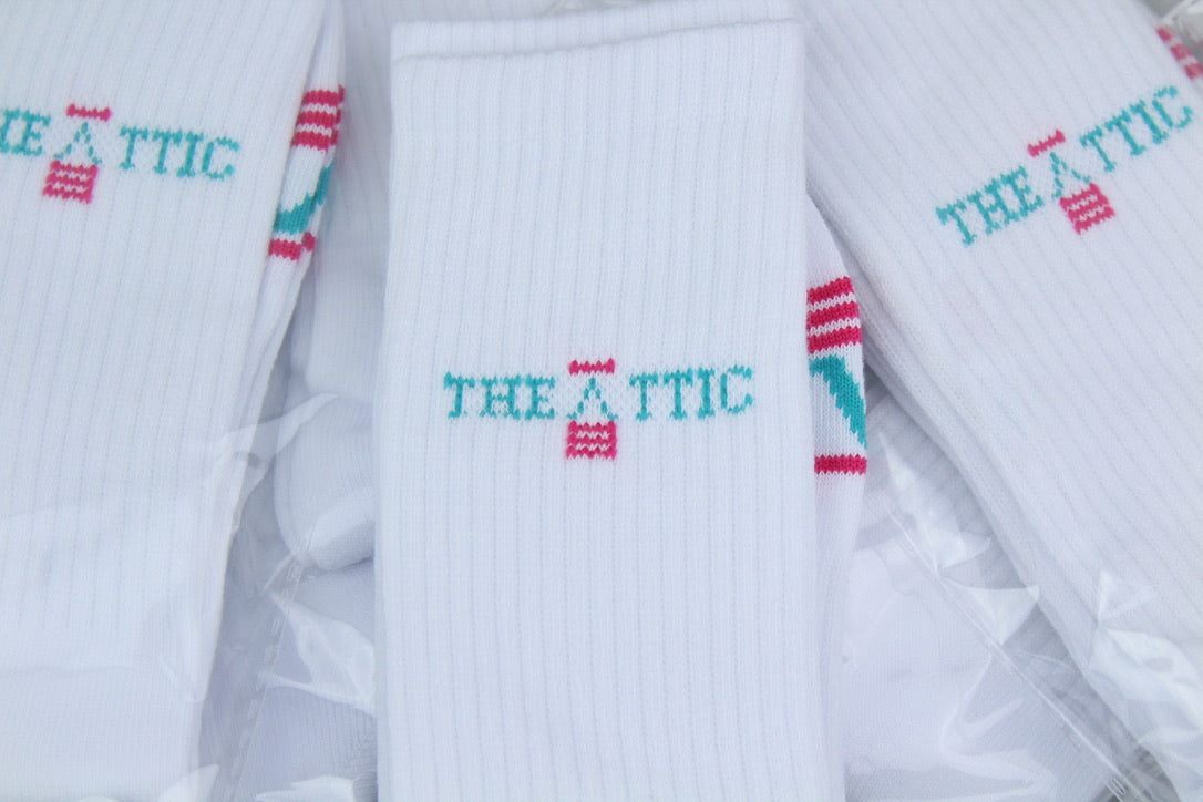 The Attic Essential Socks 'White'-9568792576330-The Attic