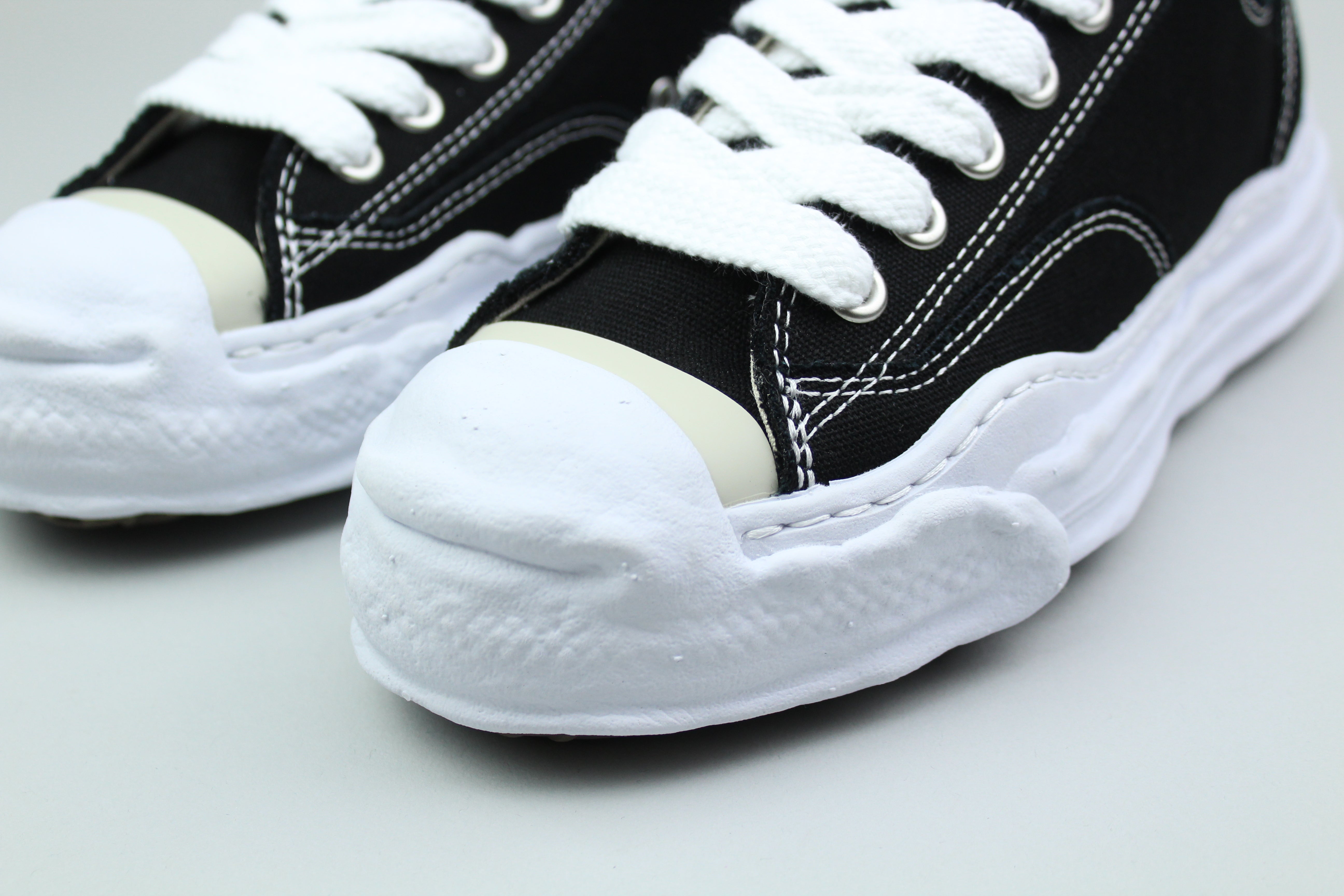 Maison Mihara Yasuhiro Hank OG Sole Canvas Low 'Black'-9631945982282-The Attic
