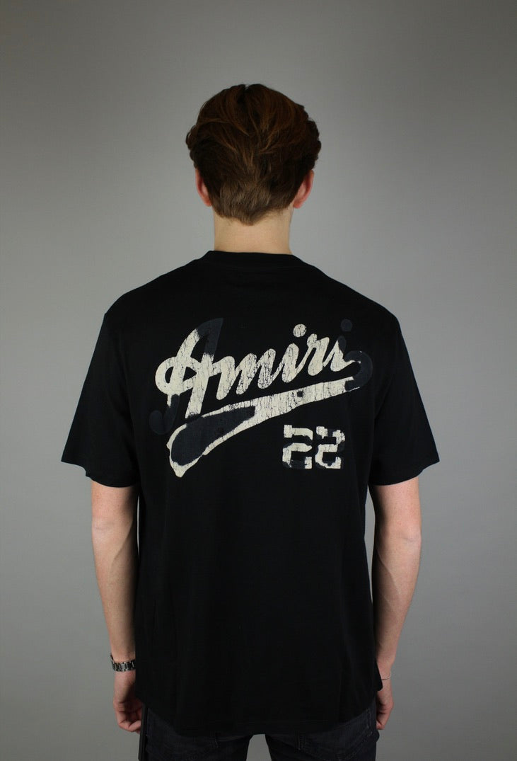 Amiri 22 Jersey T-shirt 'Black'-9644419121482-The Attic
