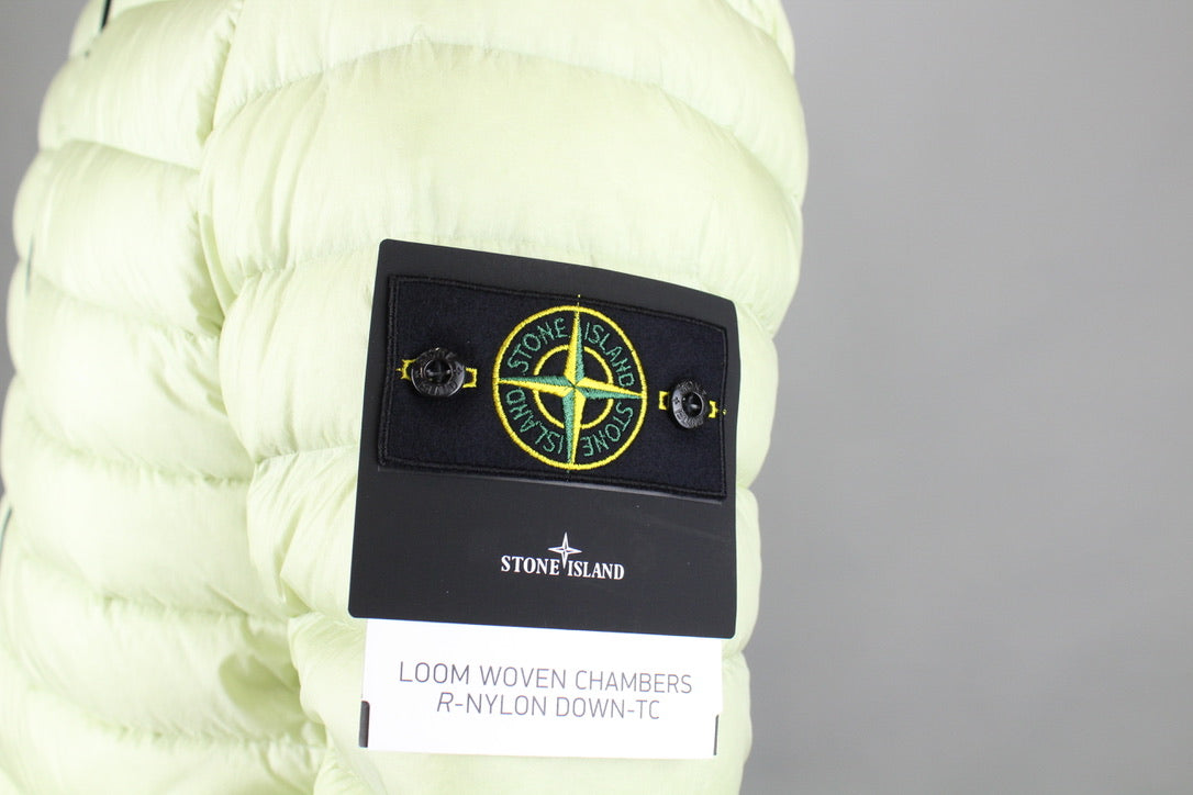 Stone Island Giubbotto Vera Piuma Jacket 'Pistachio'-8748238111050-The Attic