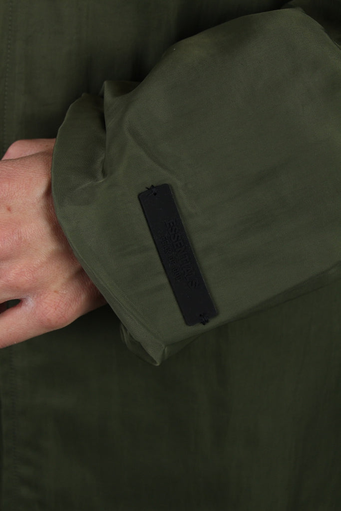 Fear of God Essentials Textured Nylon Field Trench 'Military'-10039647076682-The Attic