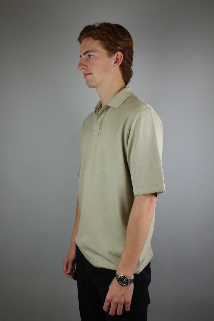 Stone Island Ghost Polo Shirt 'Beige'-9540183032138-The Attic