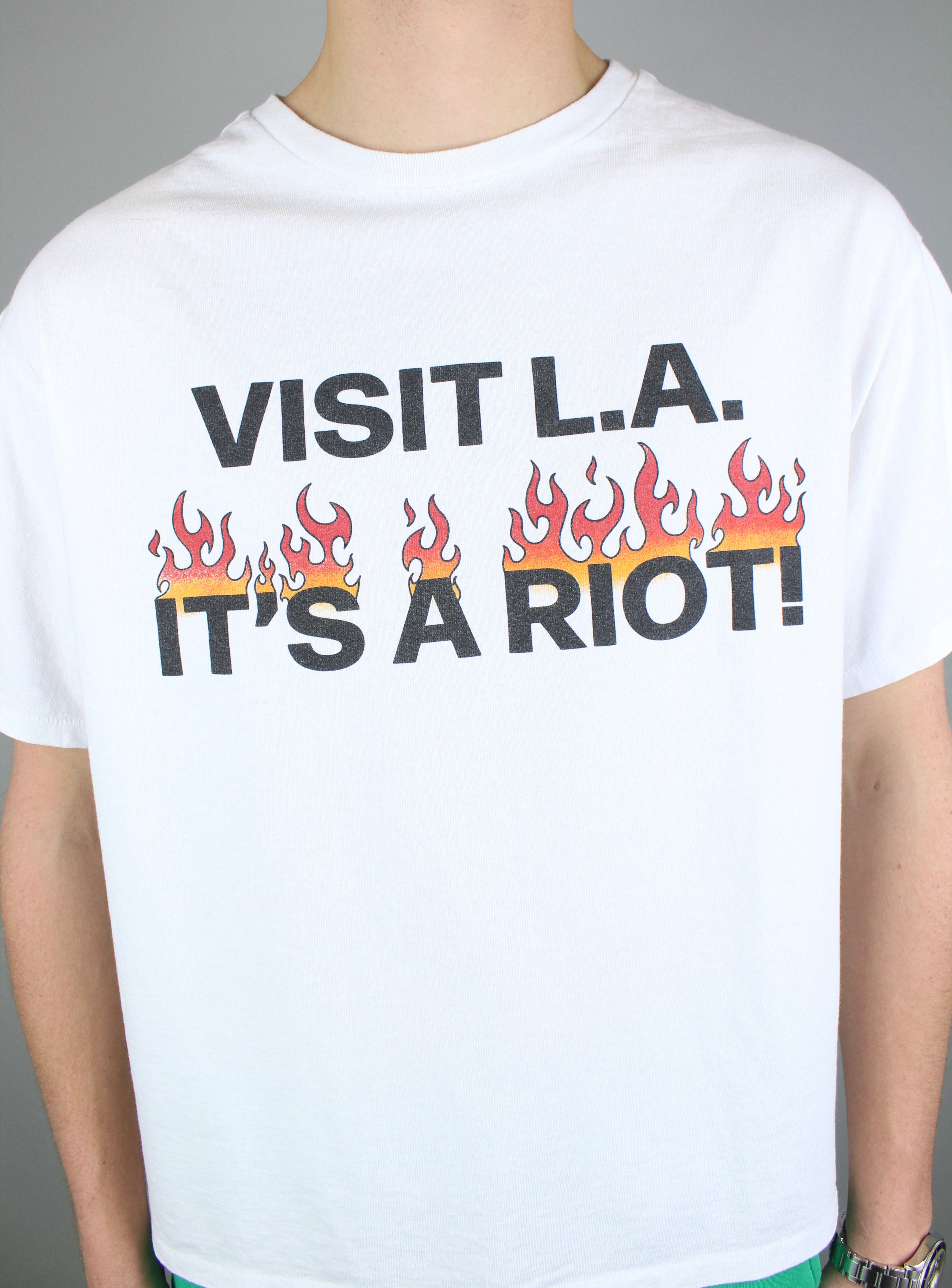 Gallery Dept. L.A. Riot T-shirt 'White'-9576921399626-The Attic