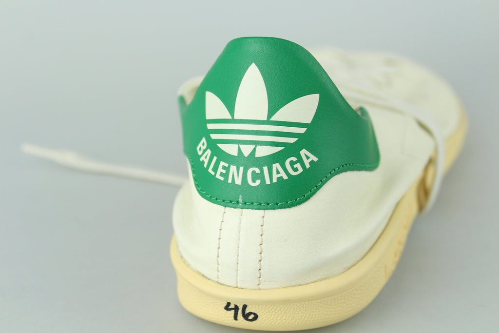 Balenciaga x Adidas Stan Smith 'Worn-Out - Off White Green' - Size 46 (ARCHIVE)-10184645181770-The Attic