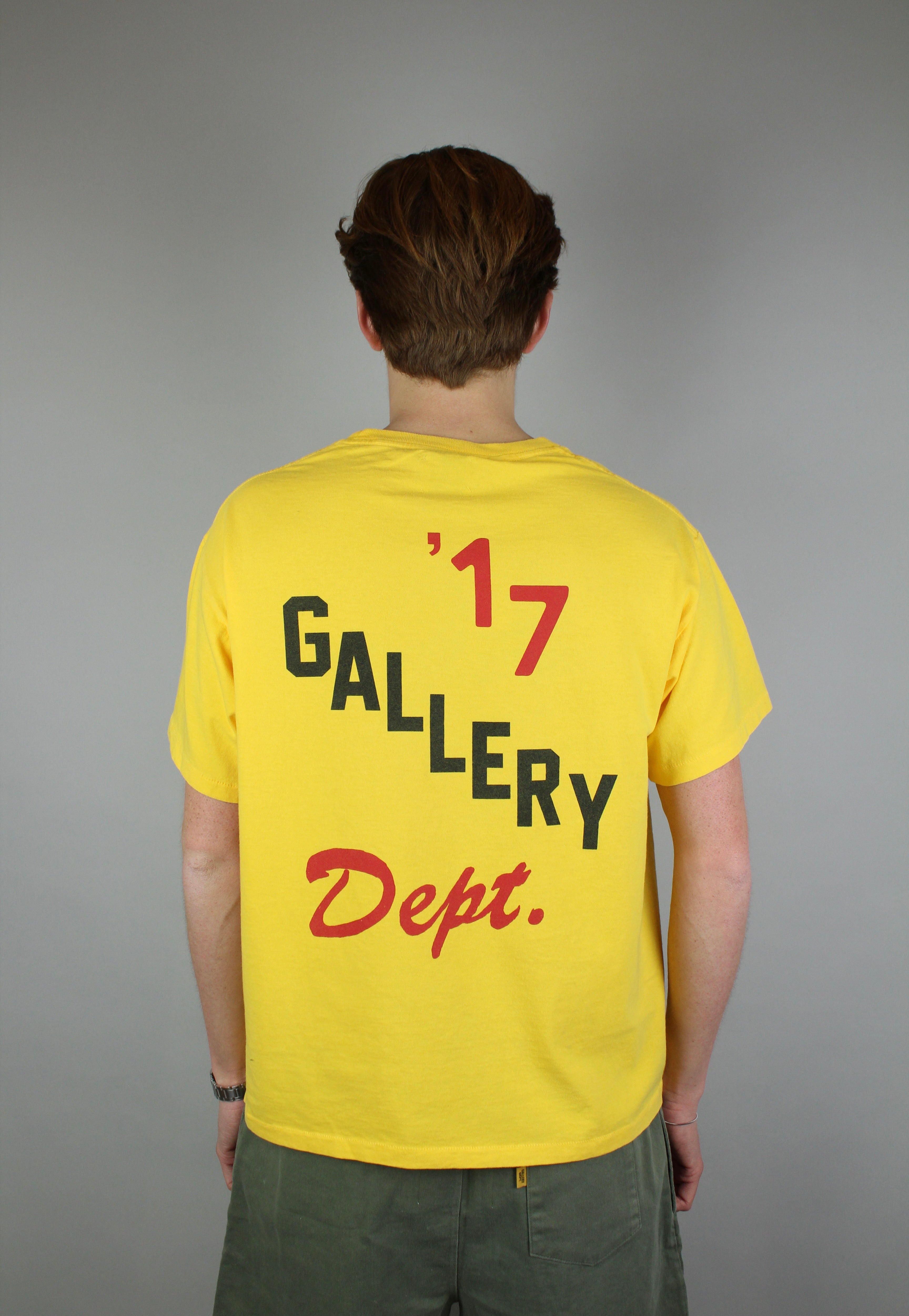 Gallery Dept. Boxing Merch Tee 'Gold Yellow'-9638392463690-The Attic