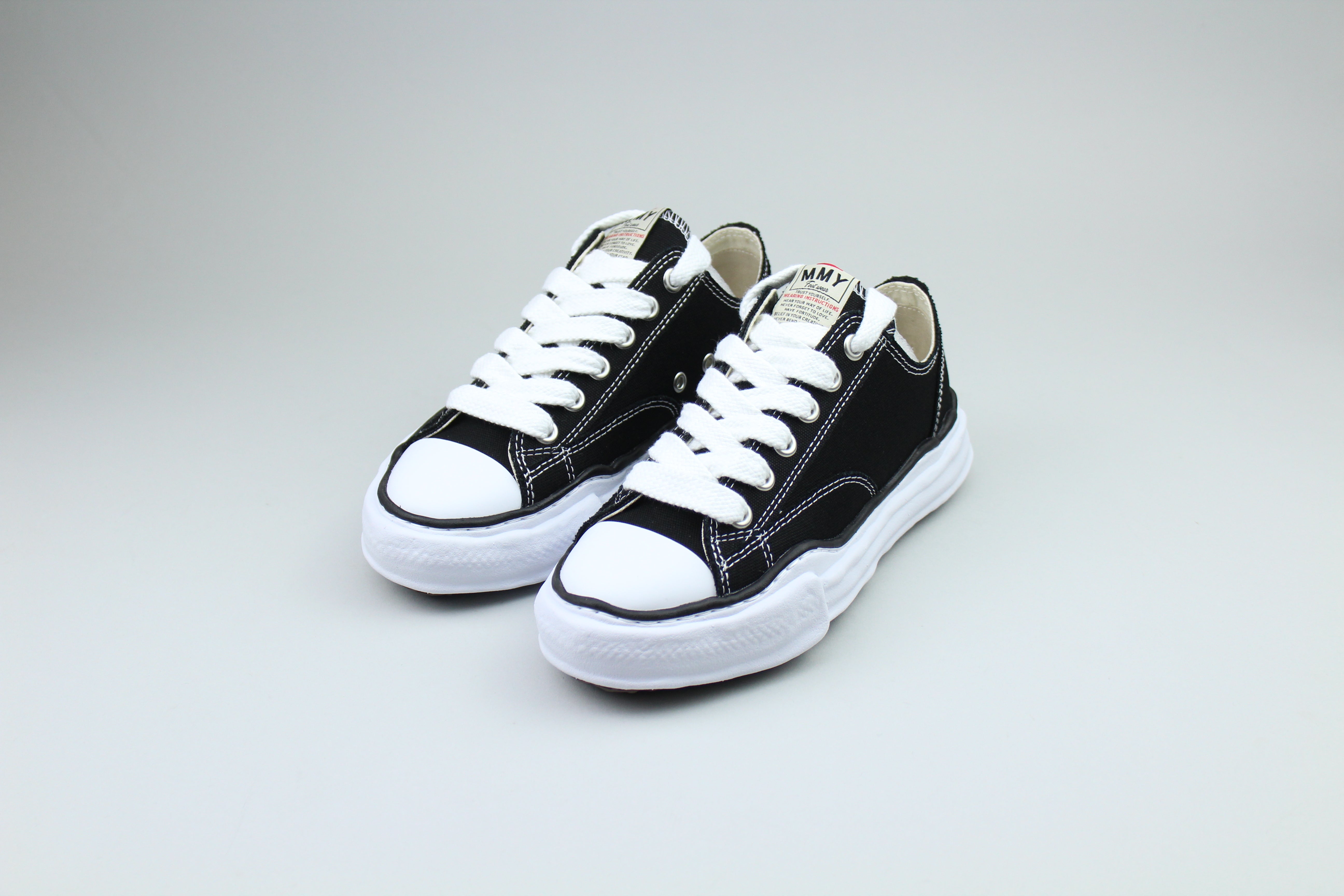 Maison Mihara Yasuhiro Peterson OG Sole Canvas Low 'Black'-10010099089738-The Attic