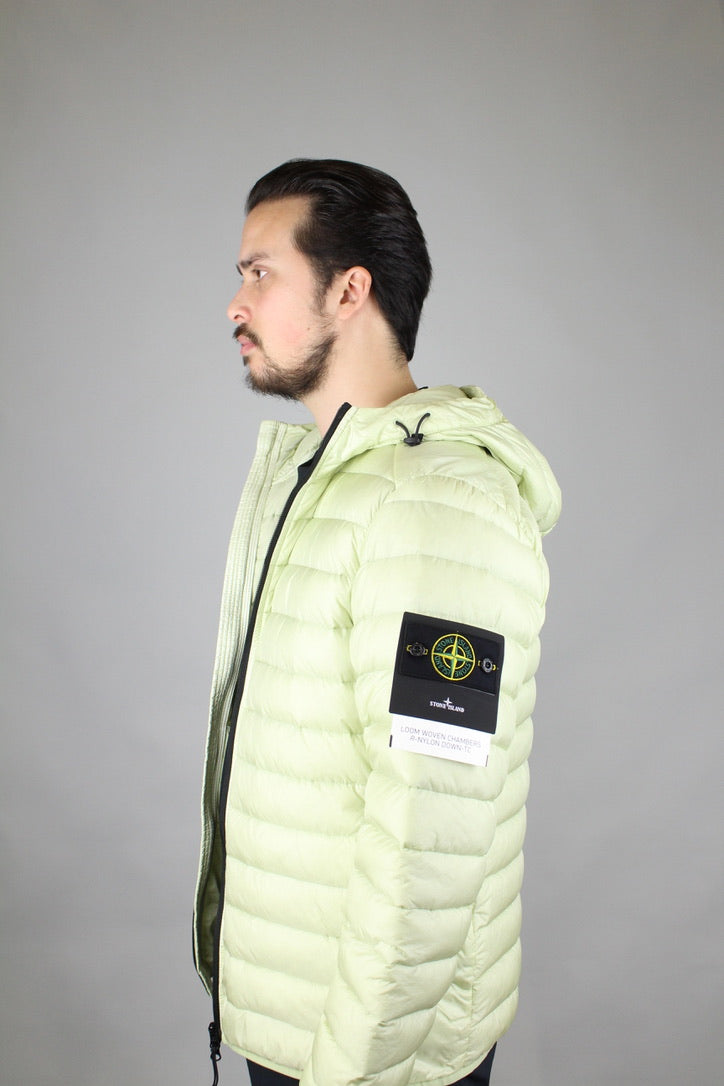 Stone Island Giubbotto Vera Piuma Jacket 'Pistachio'-8748238111050-The Attic