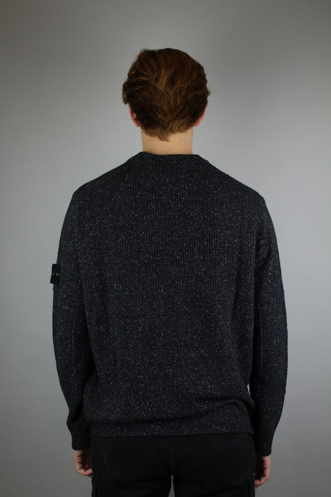 Stone Island Maglia Wool Crewneck 'Black'-9540207411530-The Attic