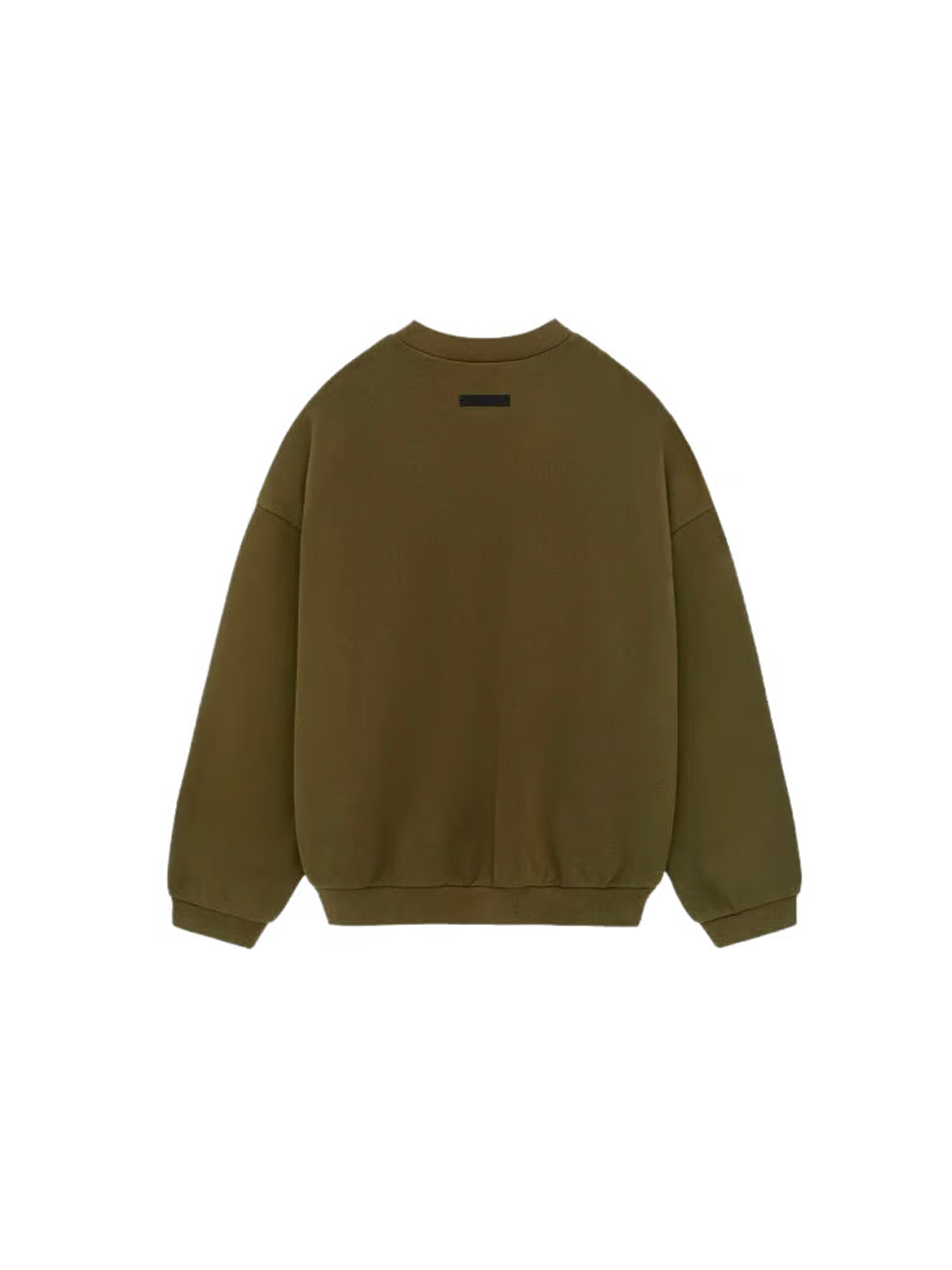 Fear of God Essentials Fleece Crewneck 'Olive'-9579021861194-The Attic