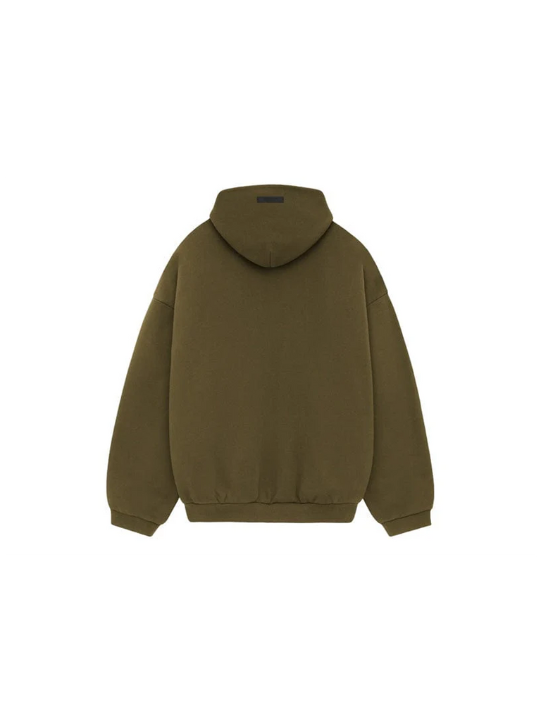 Fear of God Essentials Fleece Hoodie 'Olive'-9579024843082-The Attic