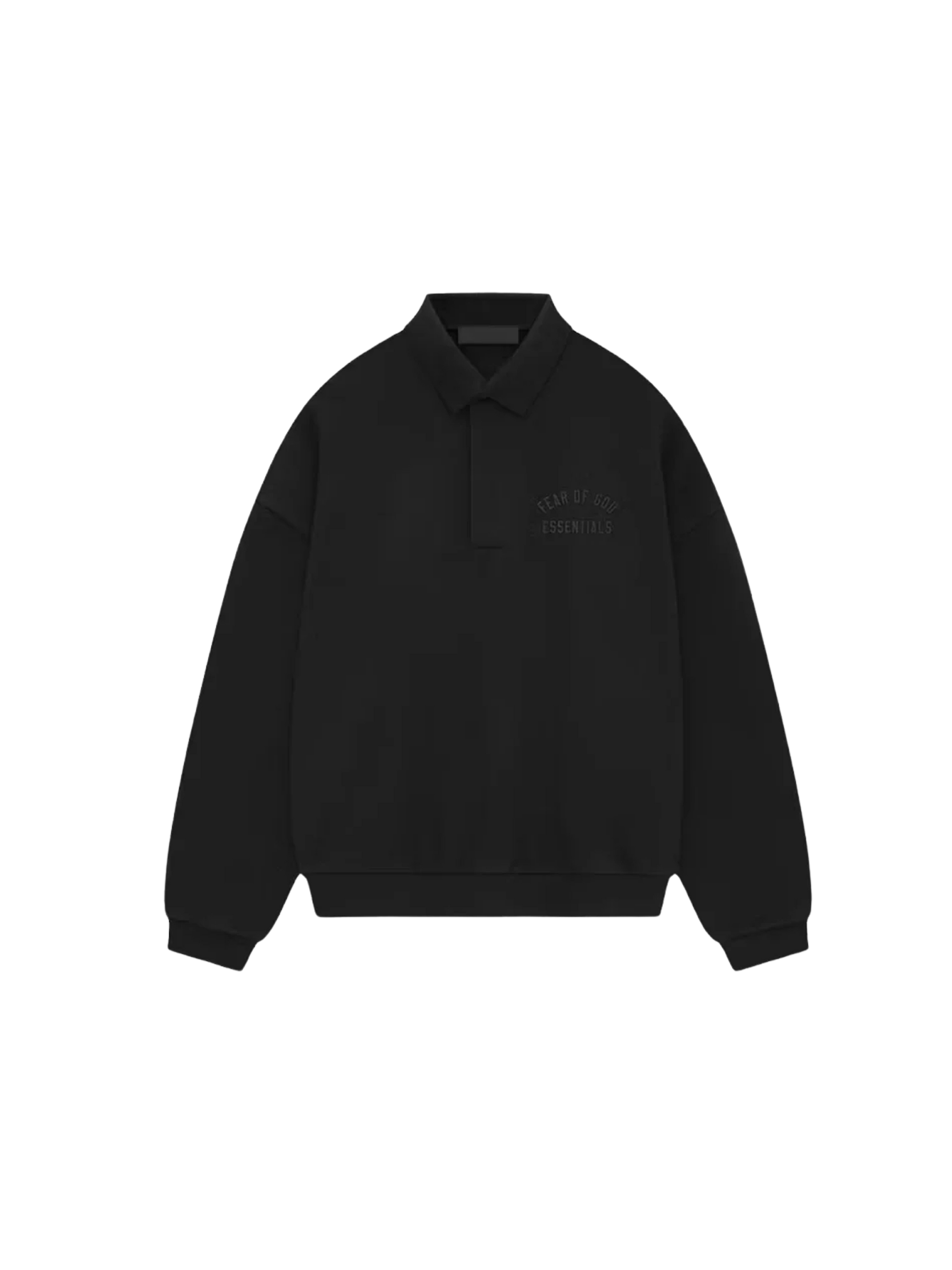 Fear of God Essentials Fleece Polo 'Black' – The Attic