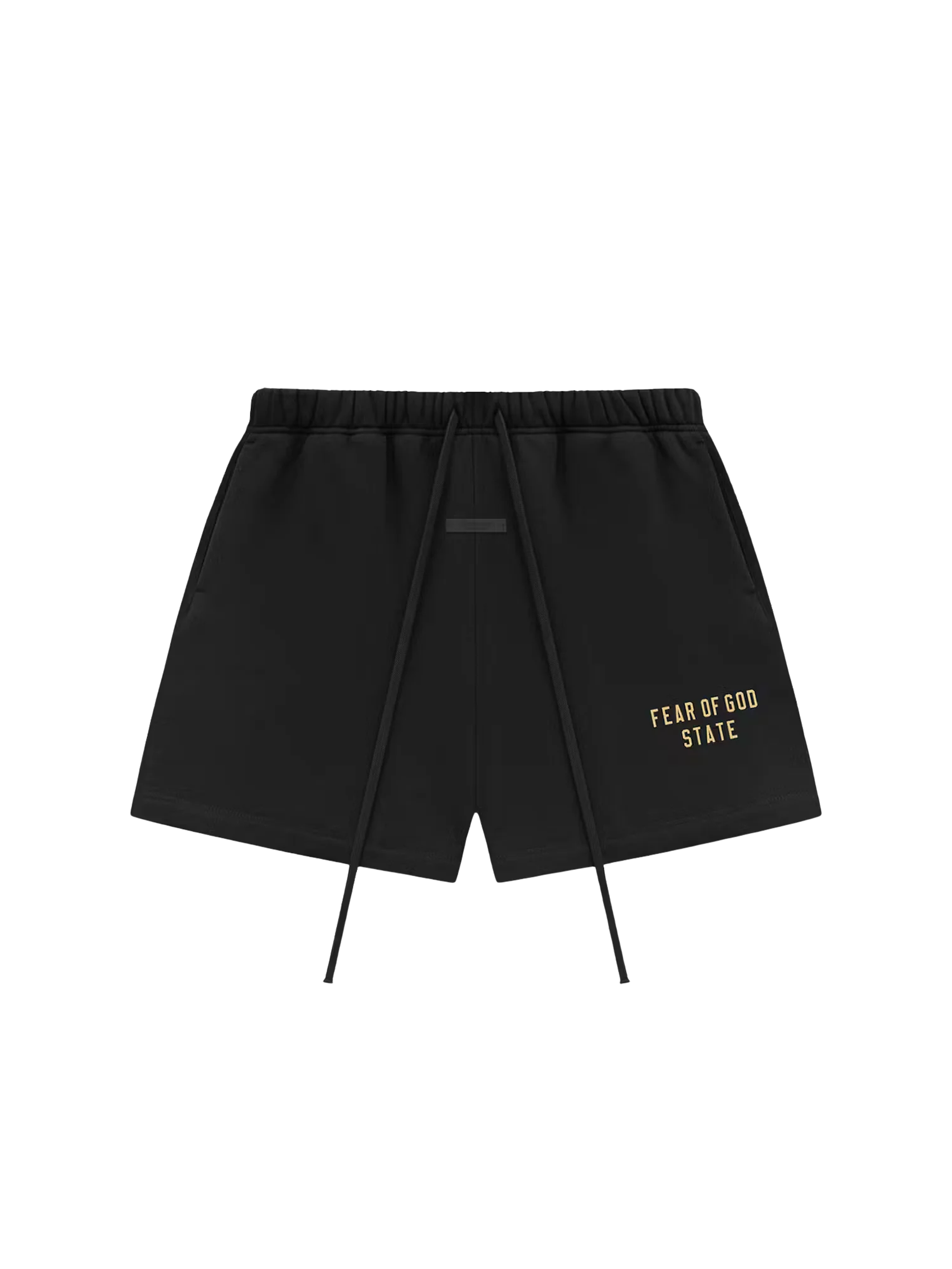Fear of God Essentials Fleece Soccer Short 'Black'-9579068031306-The Attic
