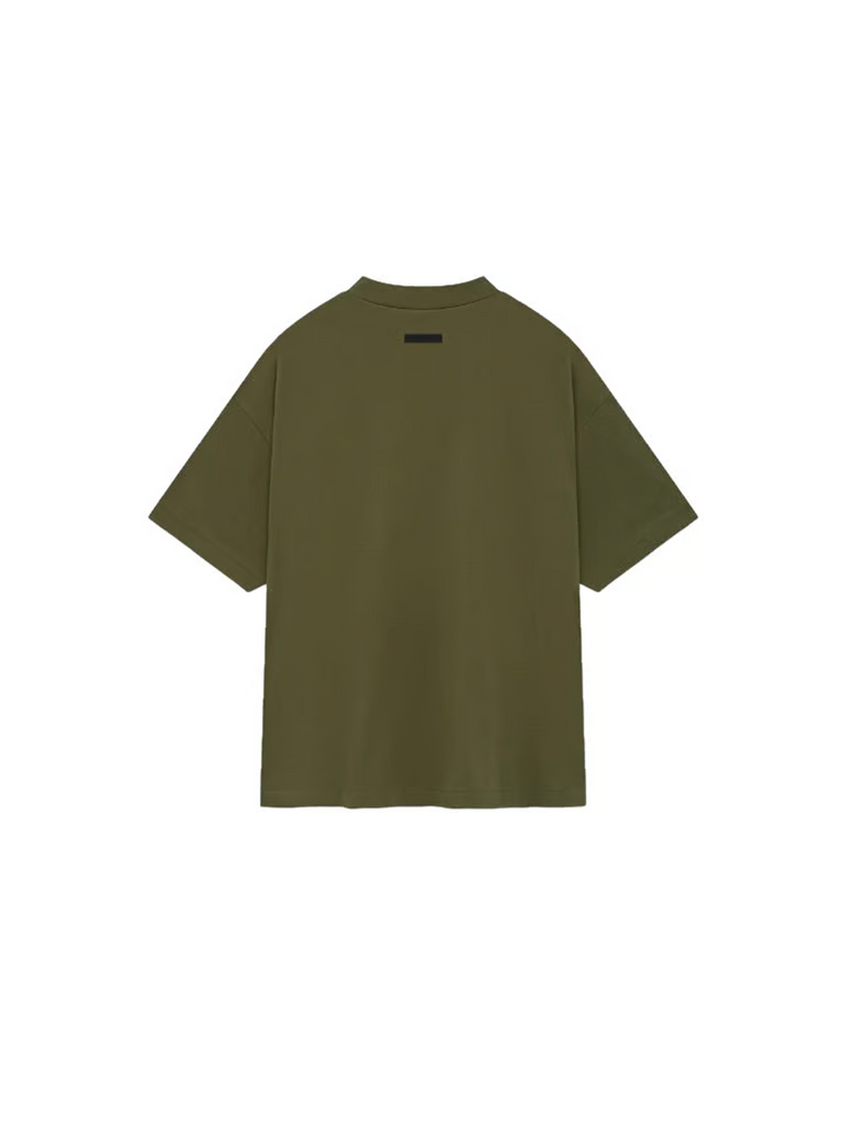 Fear of God Essentials Jersey Crewneck Tee 'Military'-9579073765706-The Attic