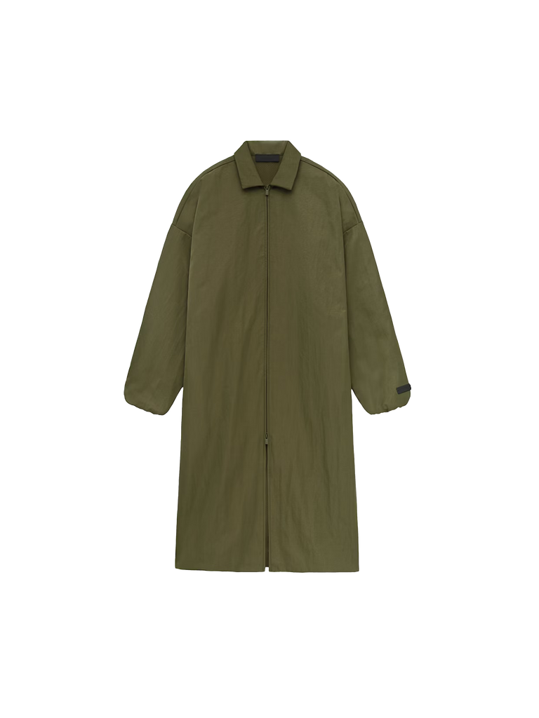 Fear of God Essentials Textured Nylon Field Trench 'Military'-10039647076682-The Attic