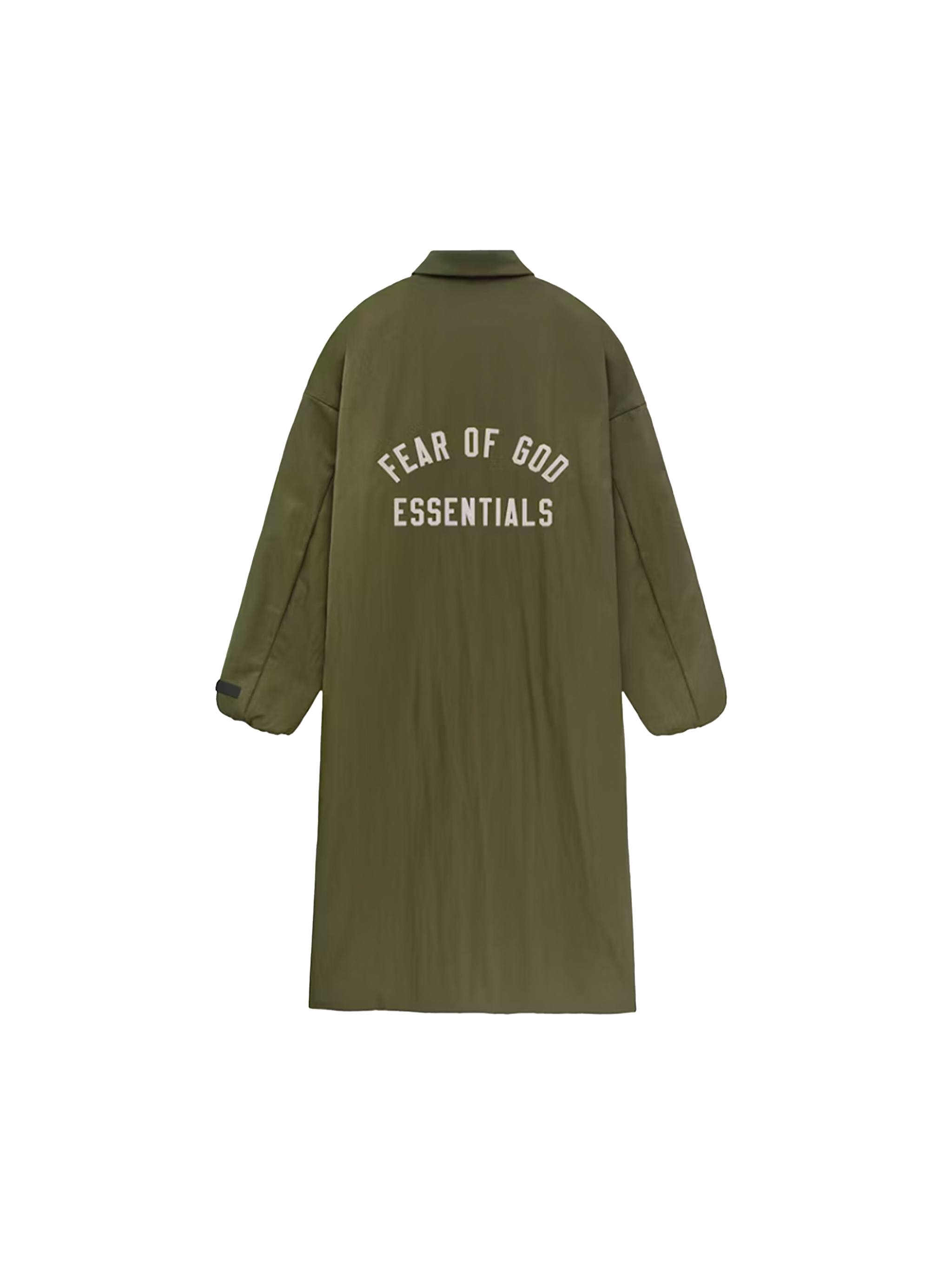Fear of God Essentials Textured Nylon Field Trench 'Military Fear of God Essentials Textured Nylon Field Trench 'Military