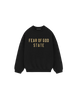 Fear of God Essentials Fleece Crewneck 'Black'-9579035885898-The Attic