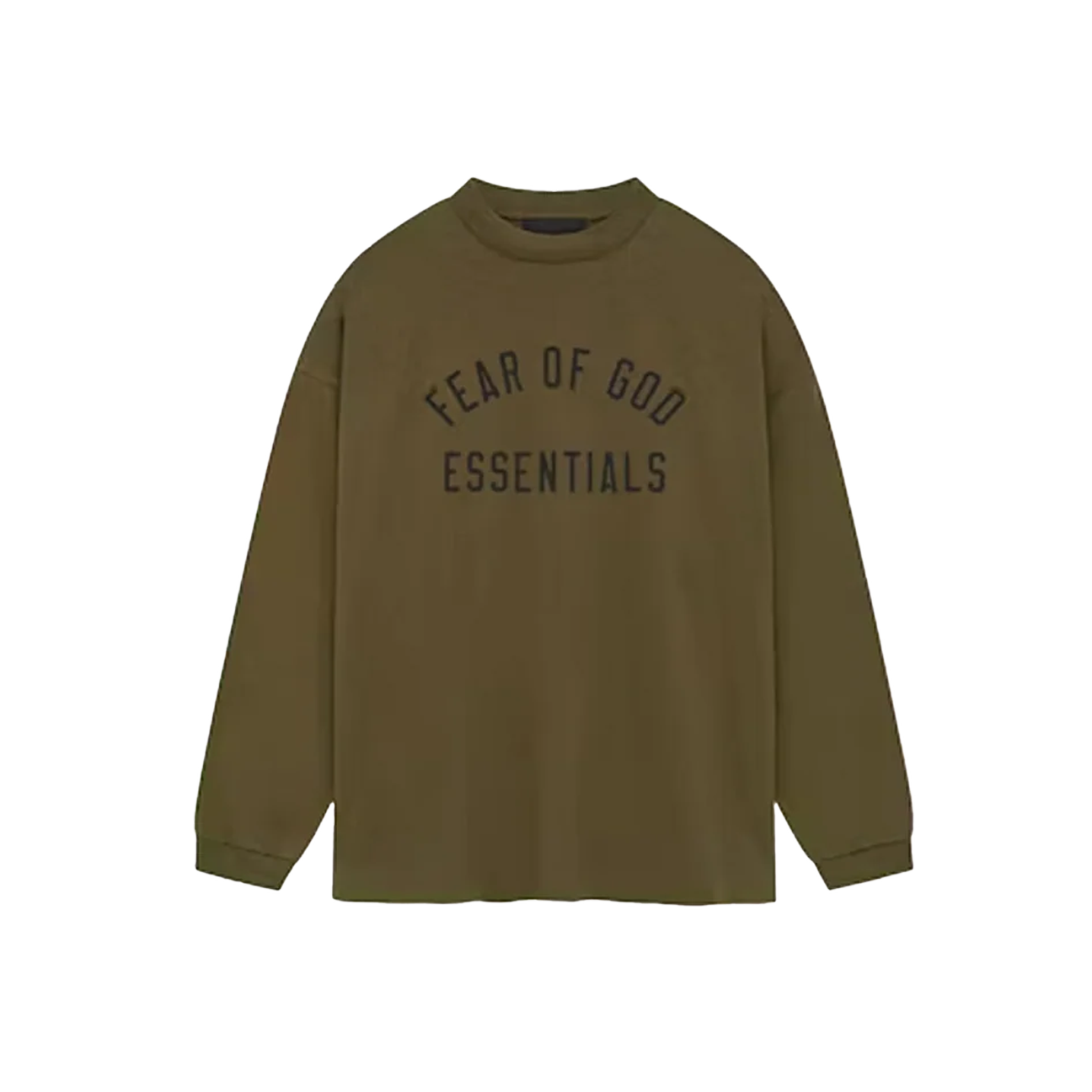 Fear of God Essentials Jersey Longsleeve Tee 'Olive'
