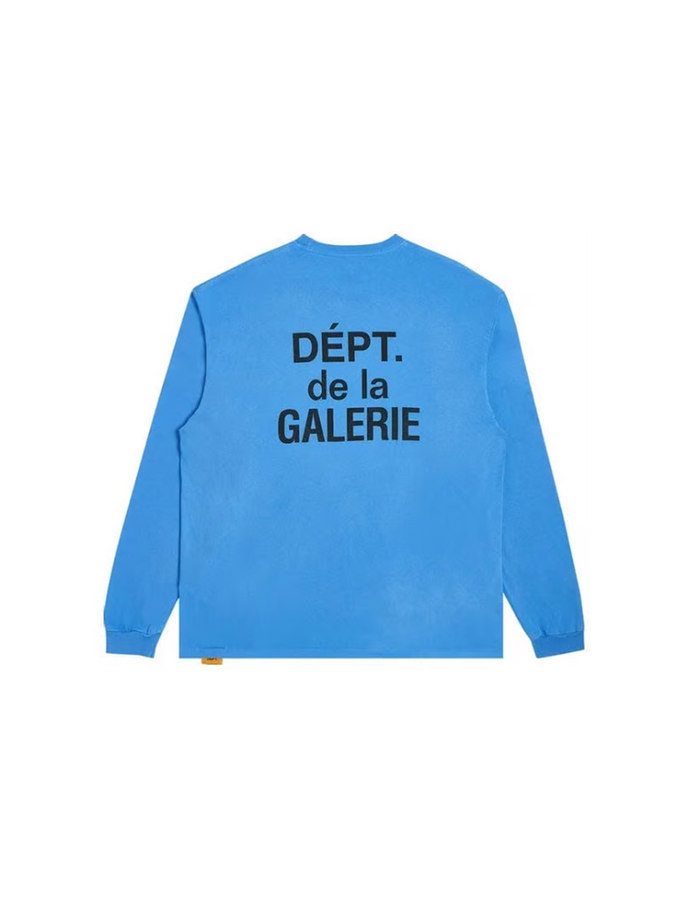Gallery Dept. French Logo Longsleeve 'Blue'-9464563958090-The Attic
