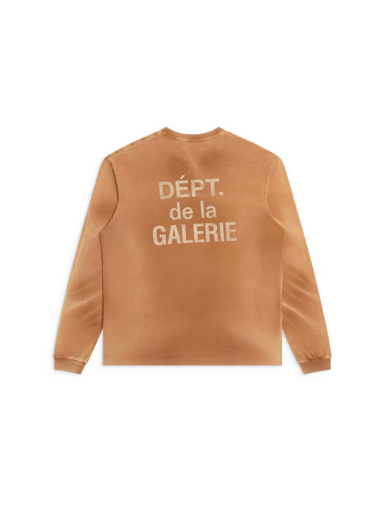Gallery Dept. French Longsleeve 'Cocoa' (Vintage Washing)-9621263352138-The Attic