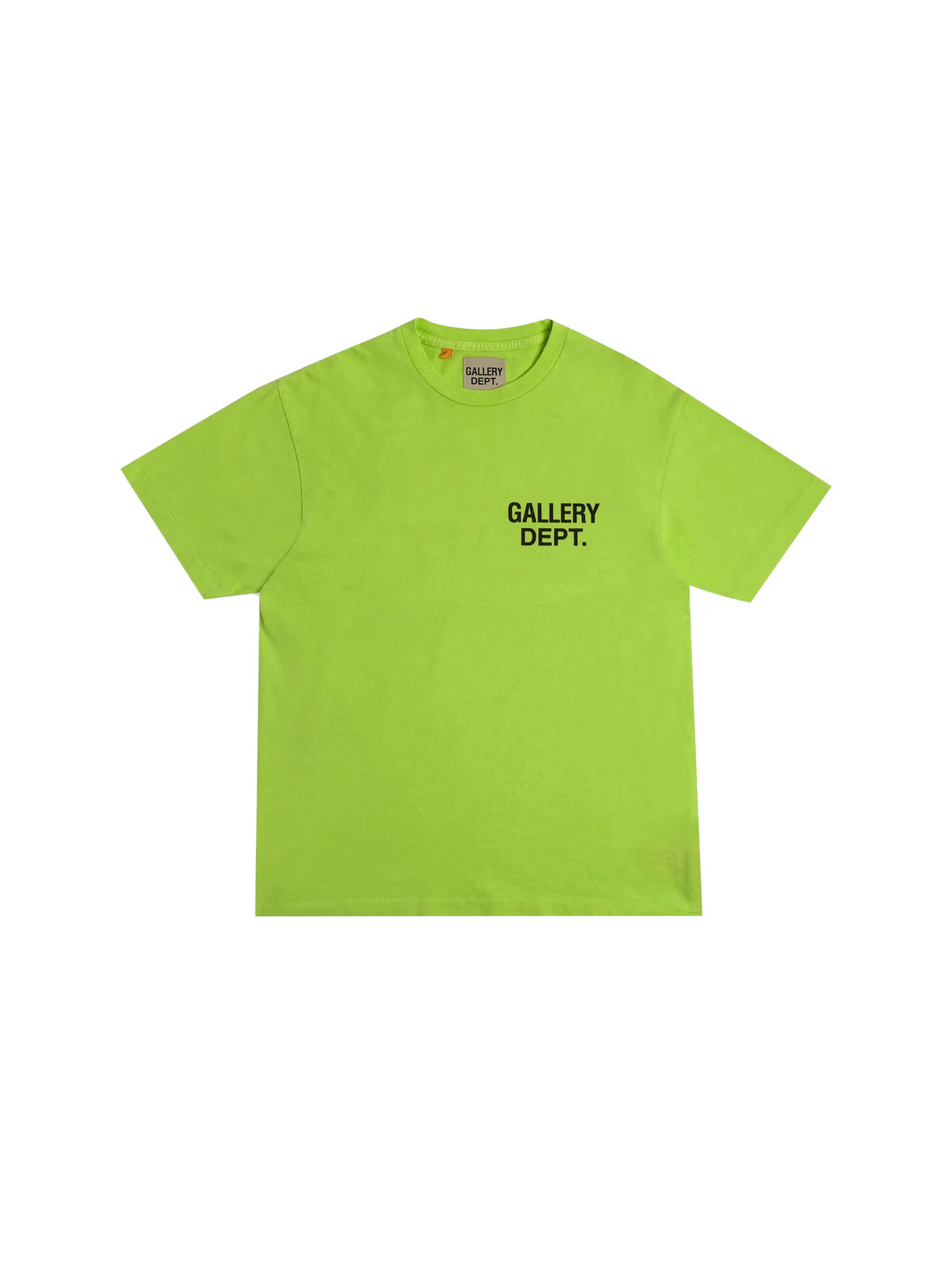 Gallery Dept. Souvenir Logo T-shirt (Lime)-8743669432650-The Attic